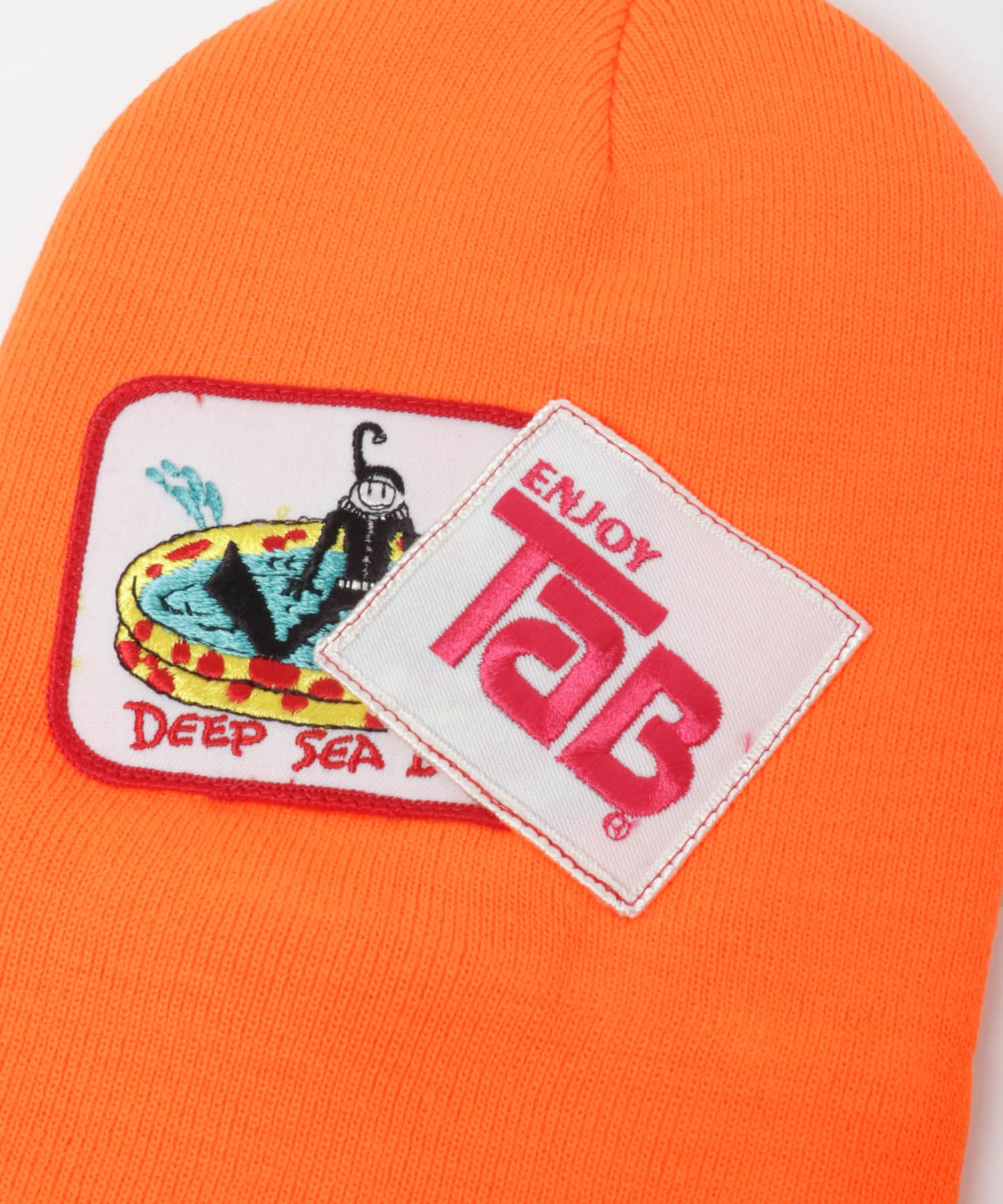 77circa　circa patch knit watch orange2 one