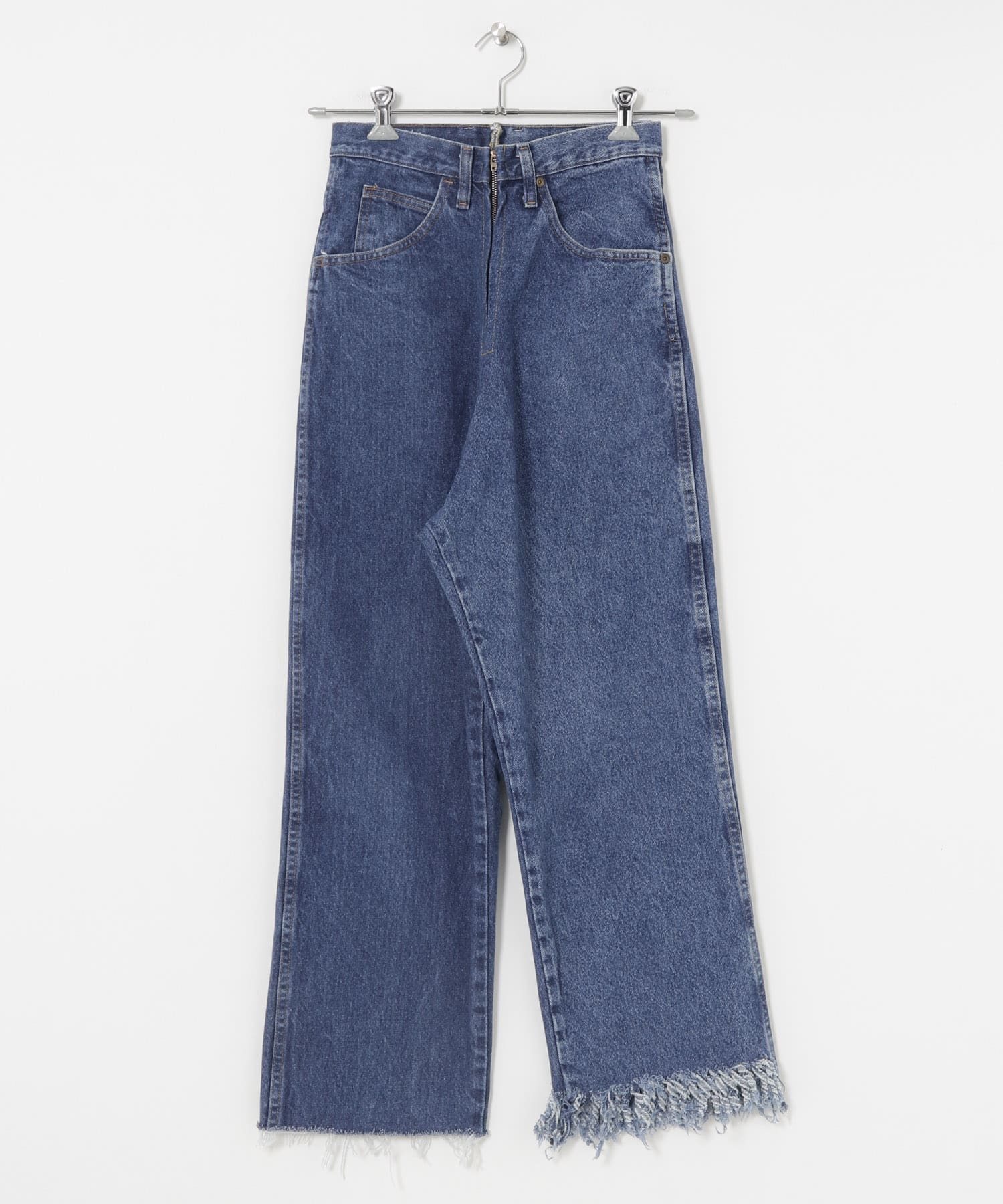 77circa　fringe denim pants 26 blue1 26
