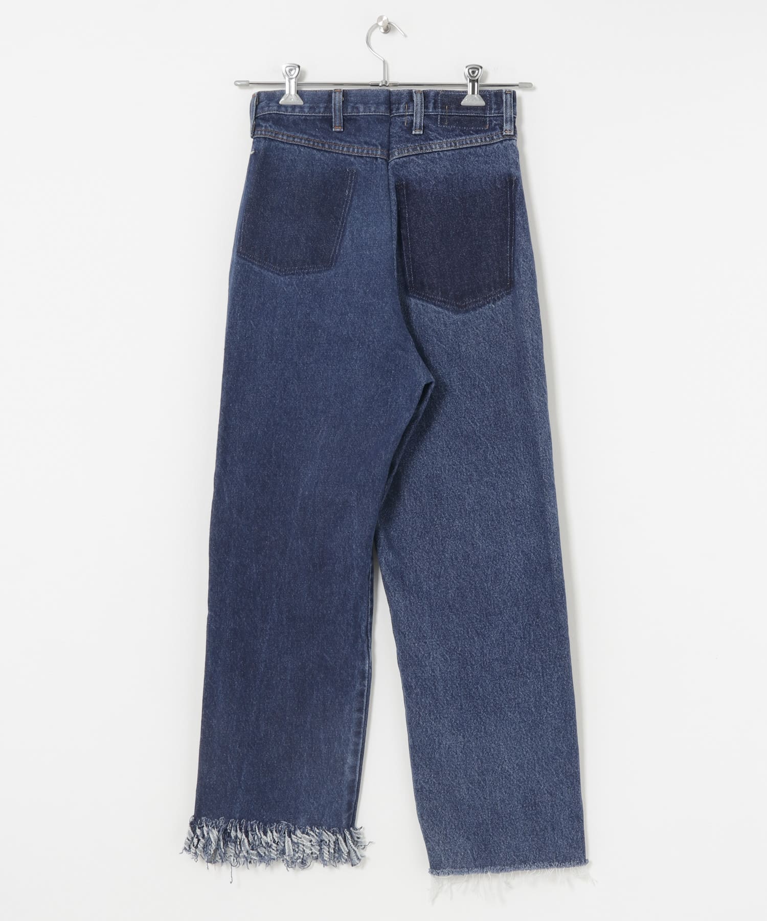 77circa　fringe denim pants 26 blue2 26