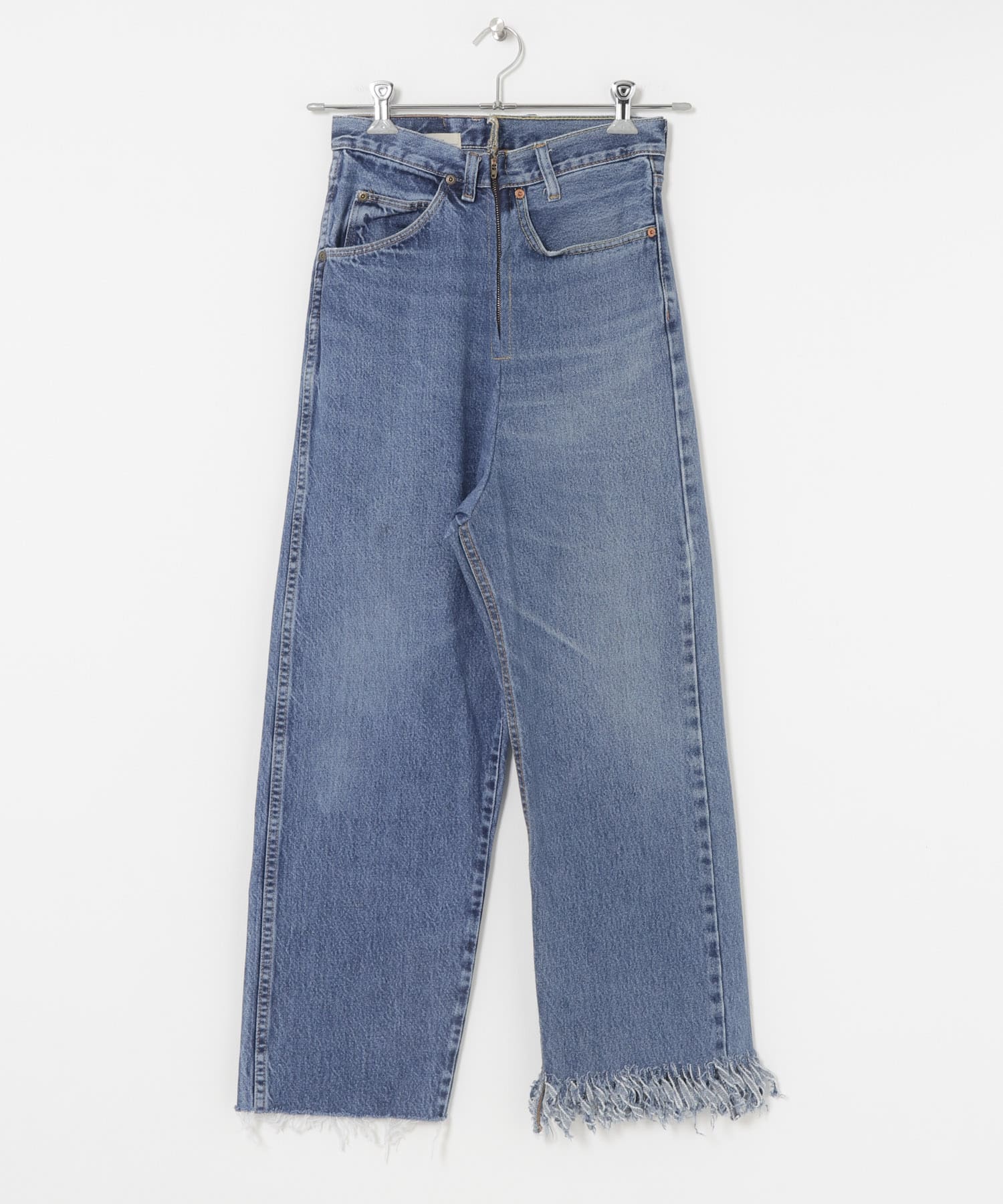 77circa　fringe denim pants 26 blue3 26