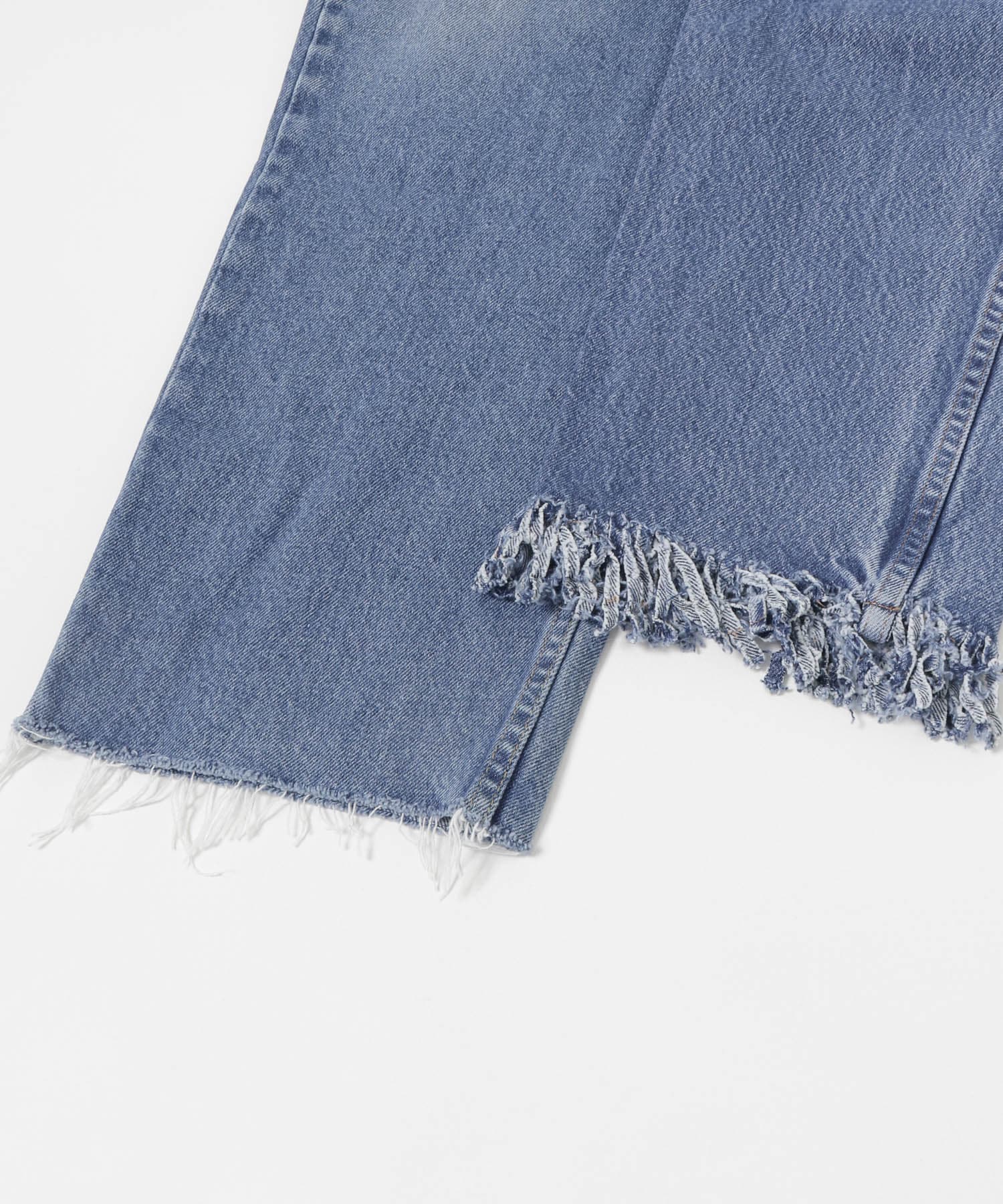 77circa　fringe denim pants 26 blue4 26