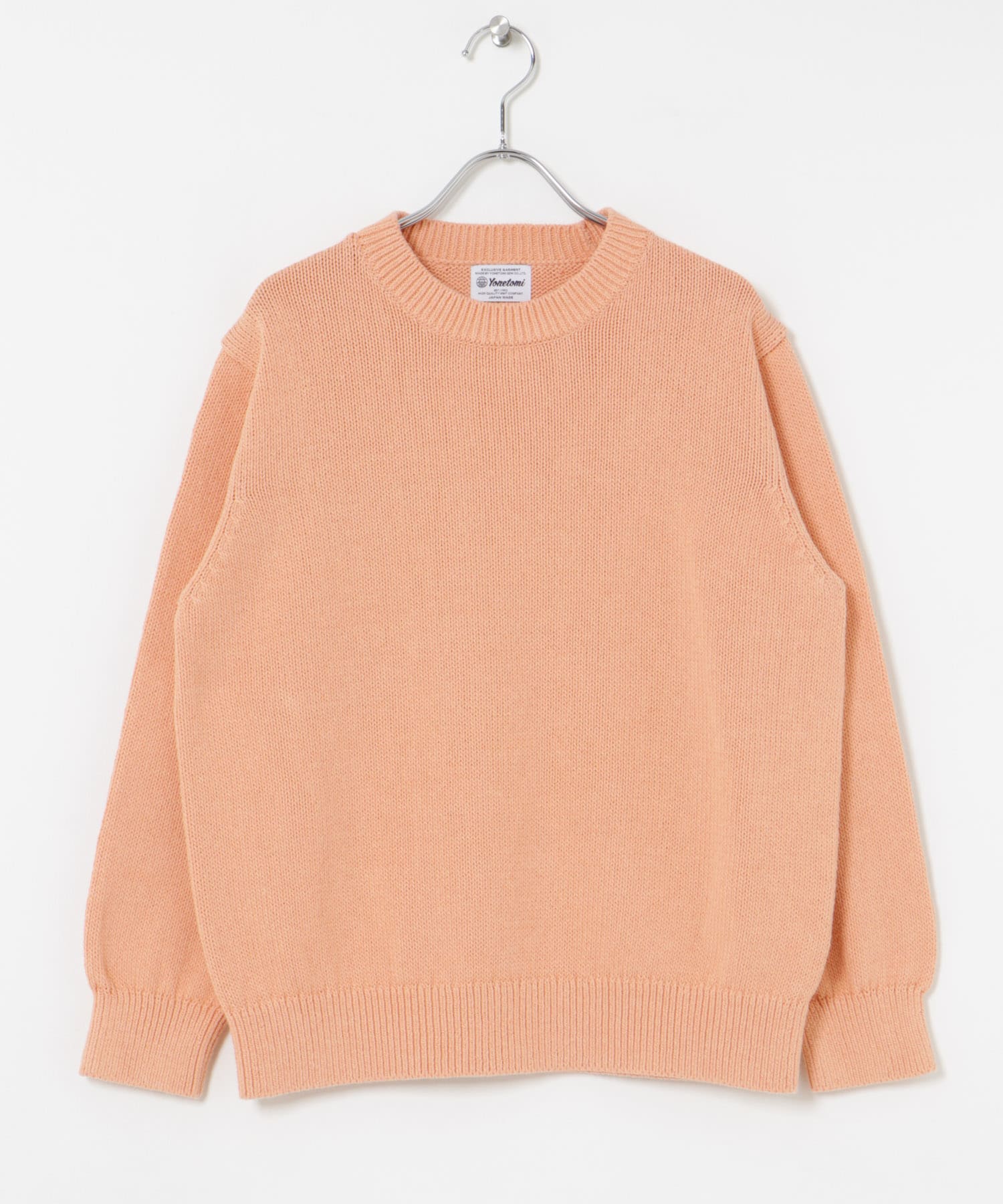 米富繊維　WASHI COTTON KNIT PULLOVER 31PINK 1