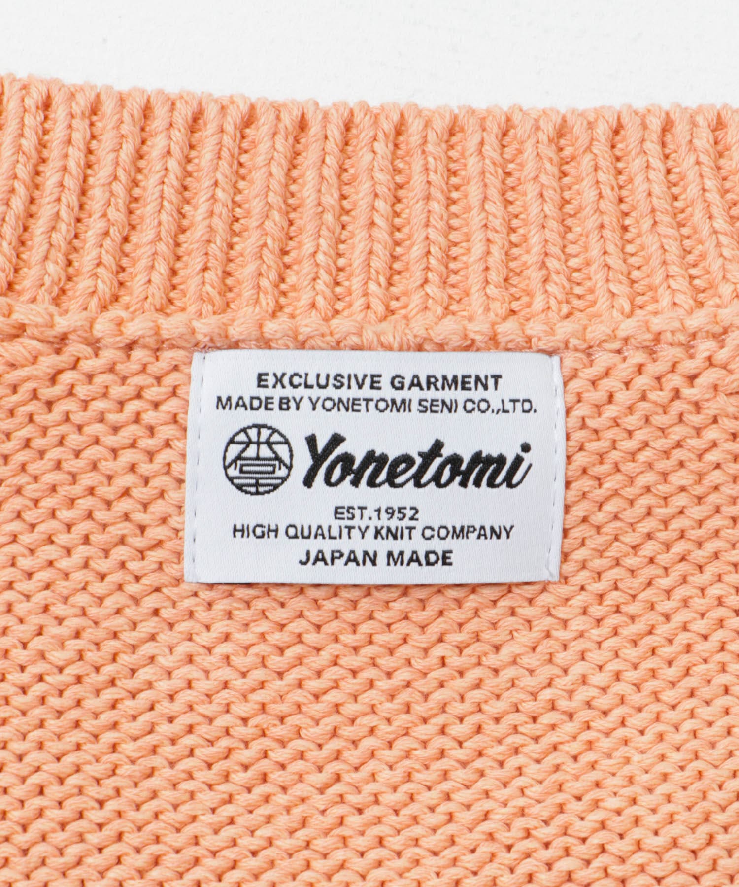 米富繊維　WASHI COTTON KNIT PULLOVER 31PINK 1