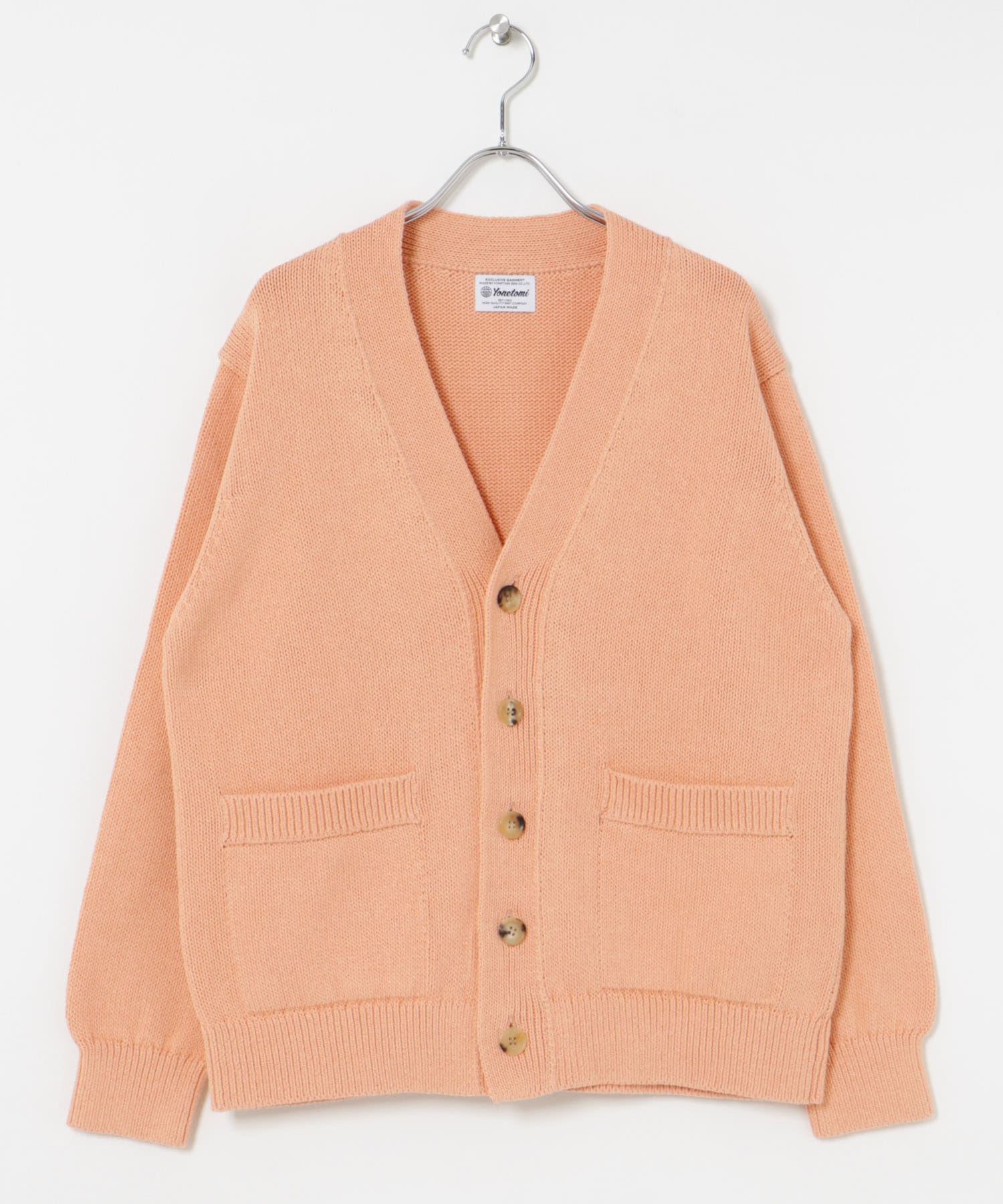 米富繊維　WASHI COTTON KNIT CARDIGAN 31PINK 1