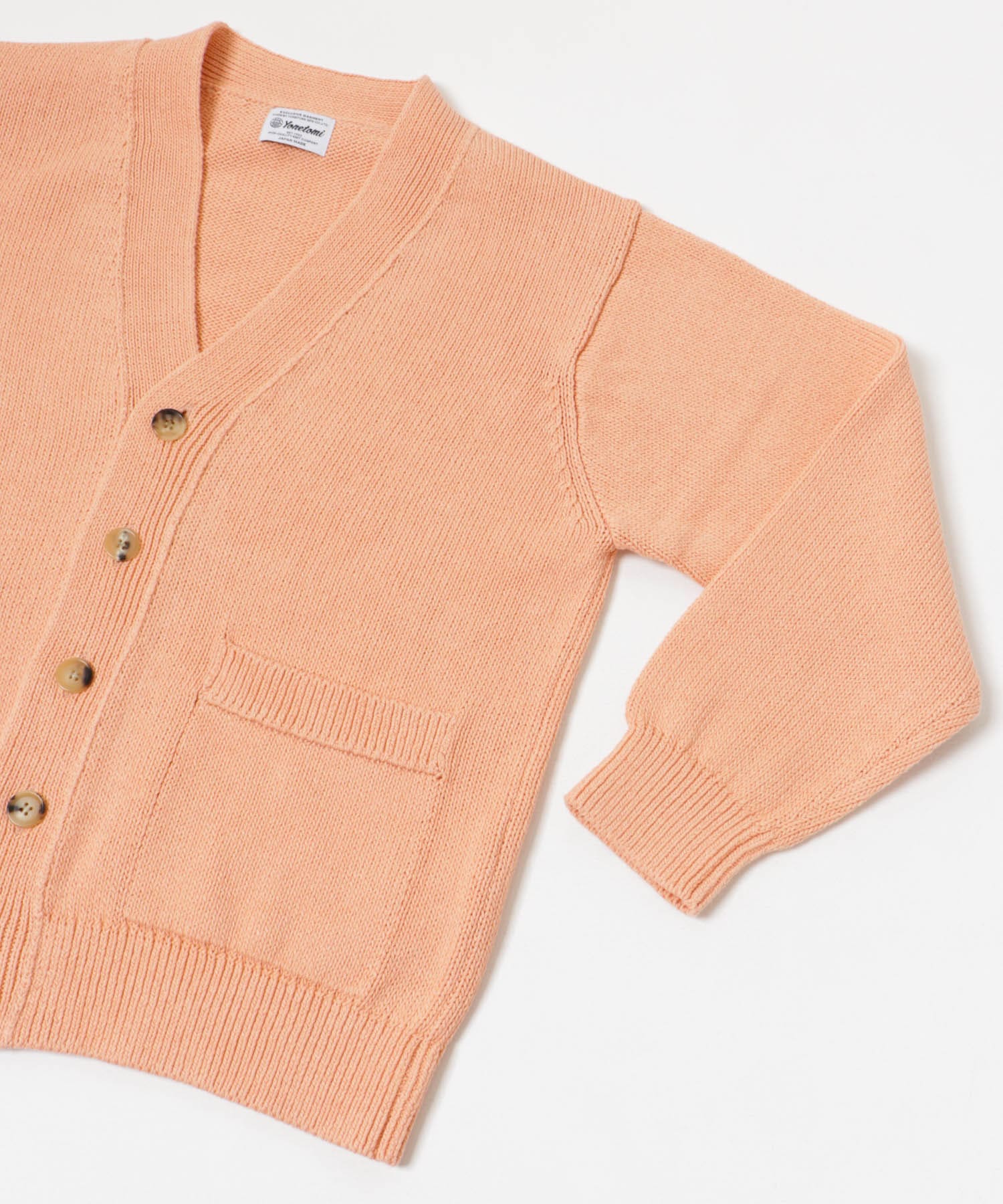 米富繊維　WASHI COTTON KNIT CARDIGAN 31PINK 1
