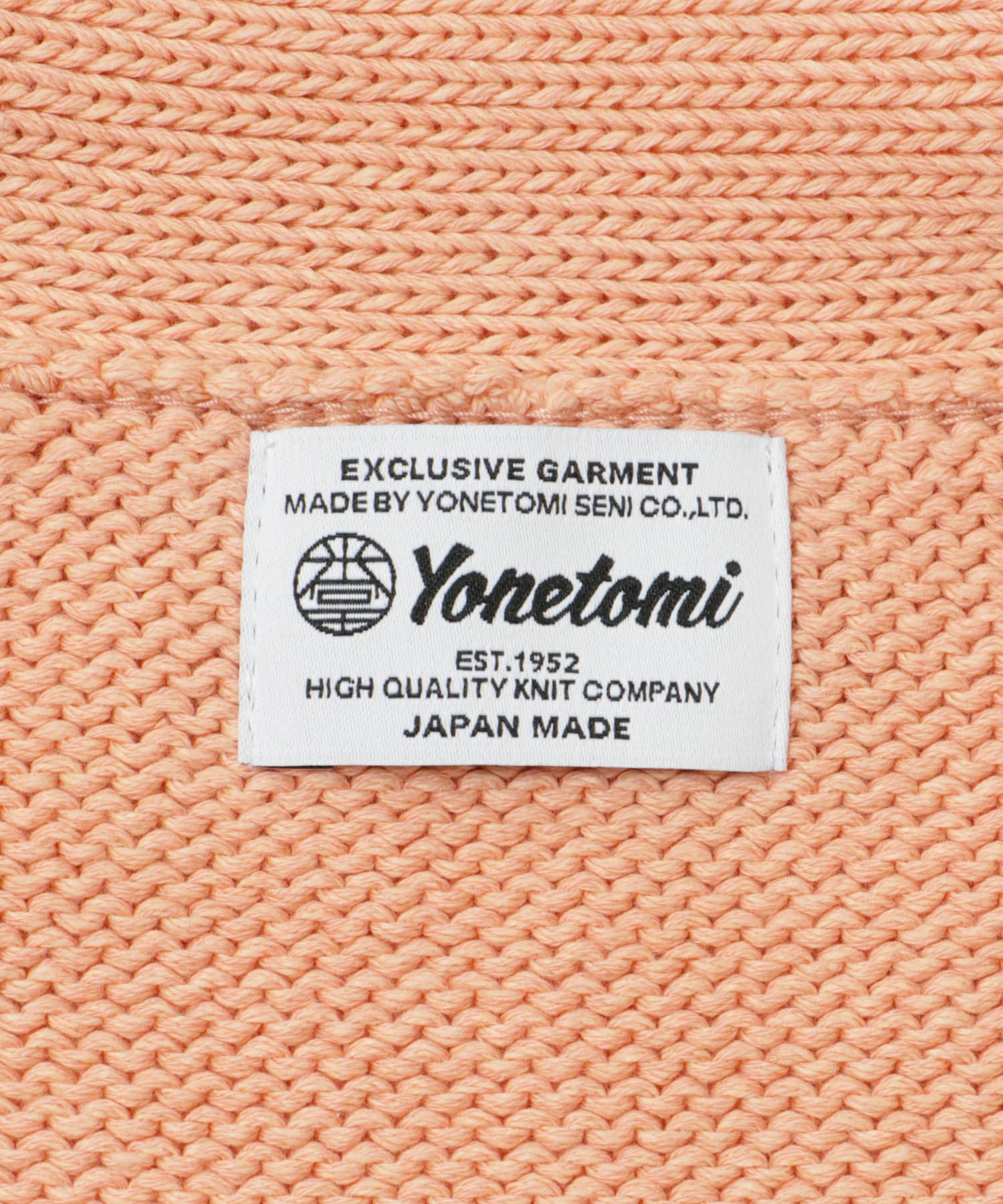 米富繊維　WASHI COTTON KNIT CARDIGAN 31PINK 1