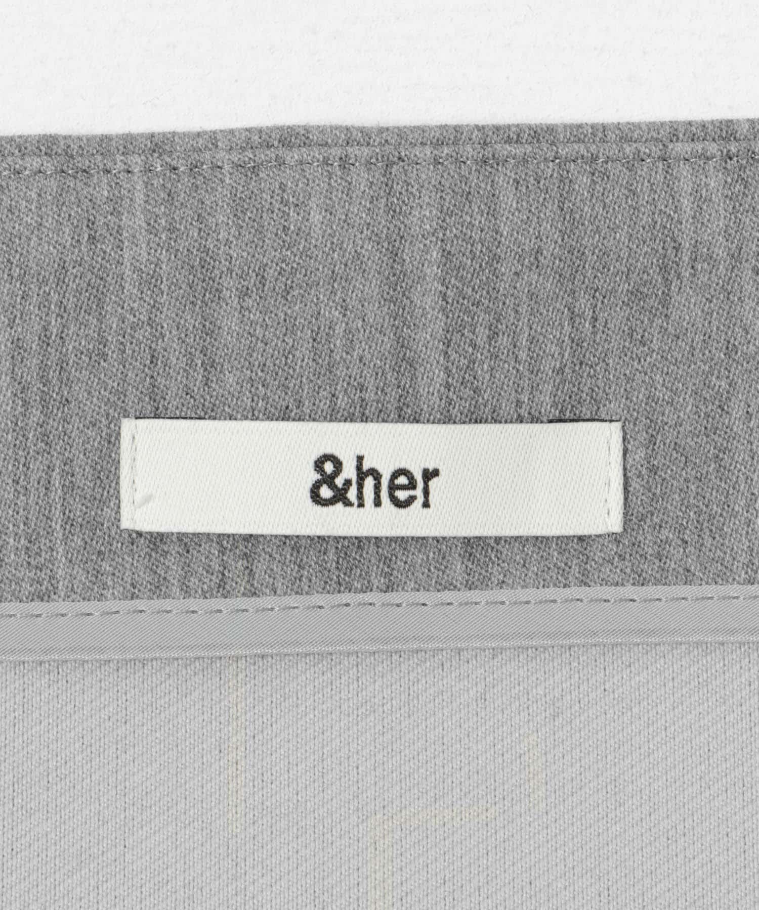 &her　Tack Cami GRAY one