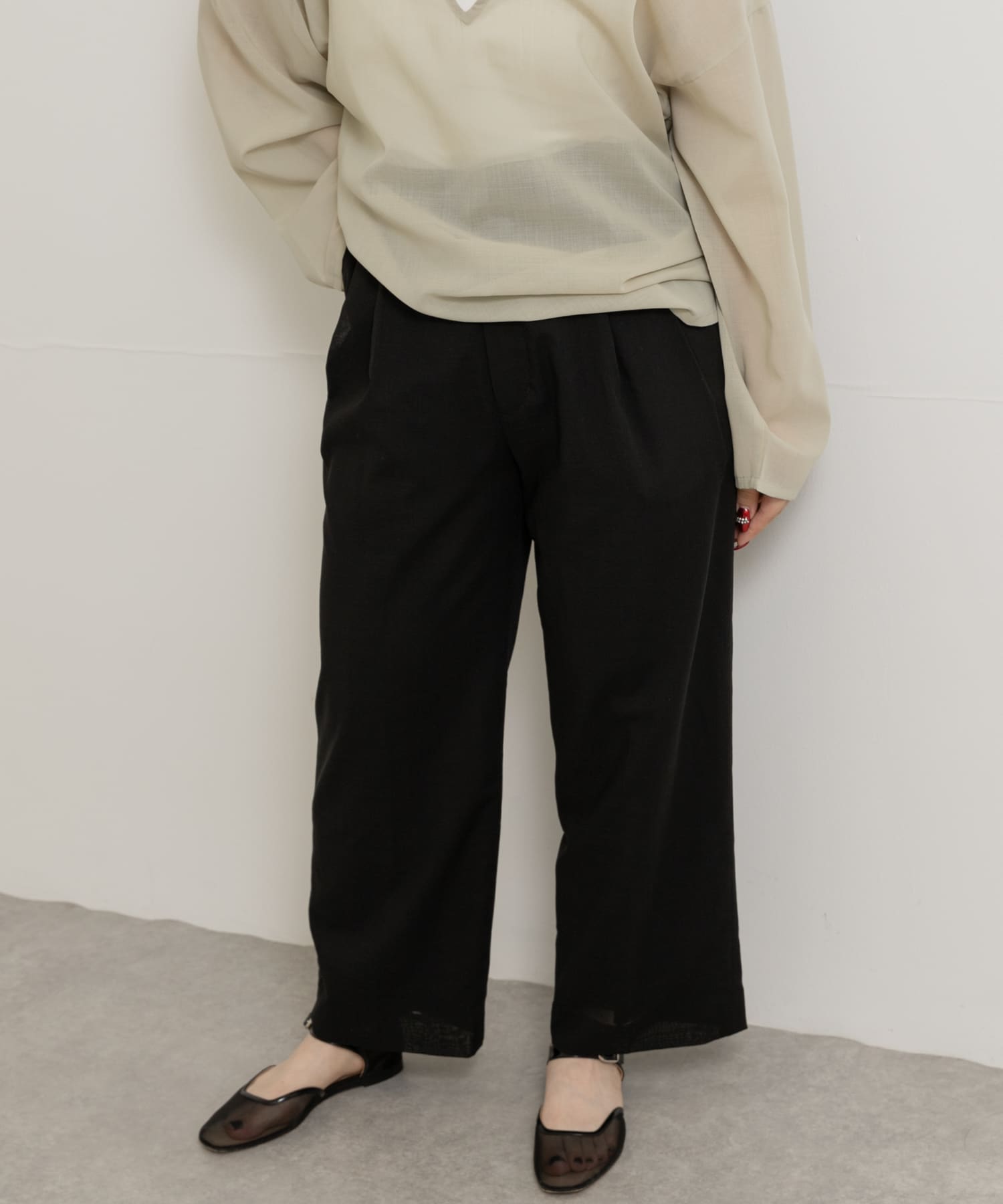 身長：156cm サイズ：one