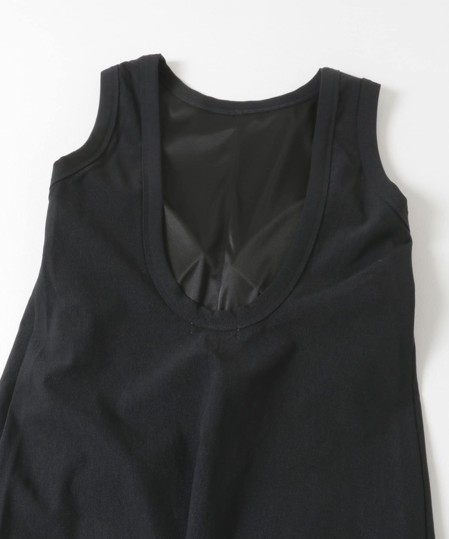 &her　Layered Cup Onepiece BLACK one
