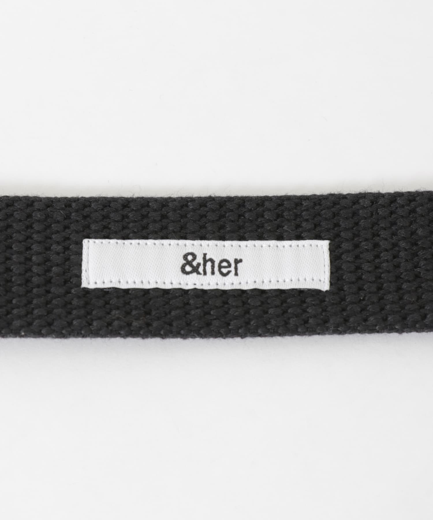 &her　Belt BLACK one