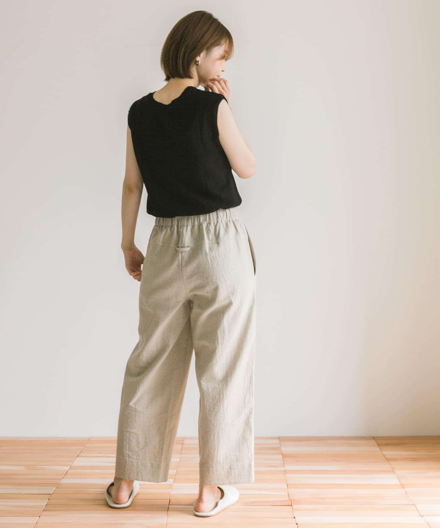 Arce　コットンリネンパンツ BEIGE M