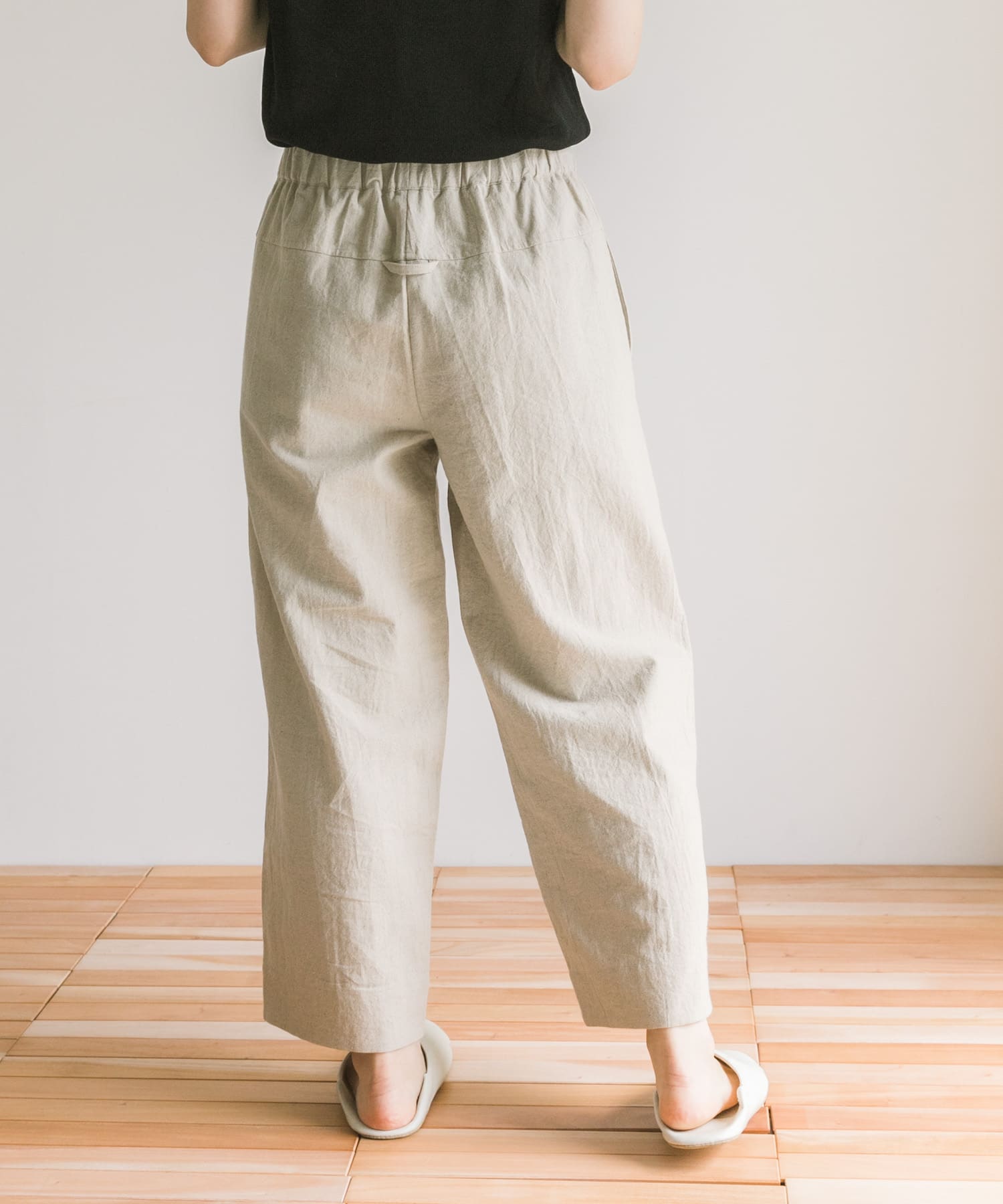Arce　コットンリネンパンツ BEIGE M