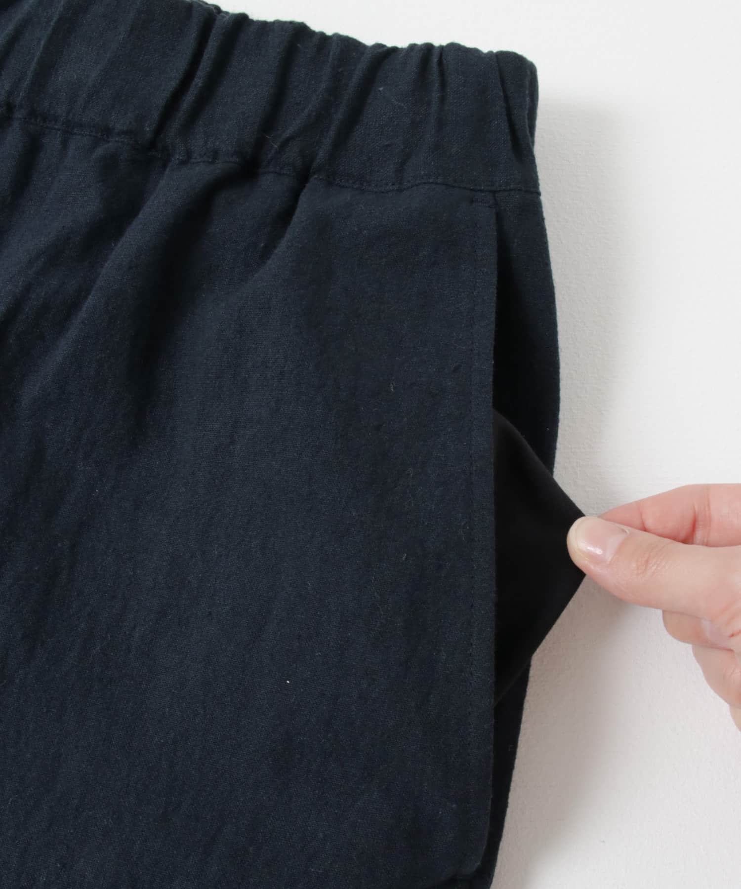 Arce　コットンリネンパンツ NAVY M