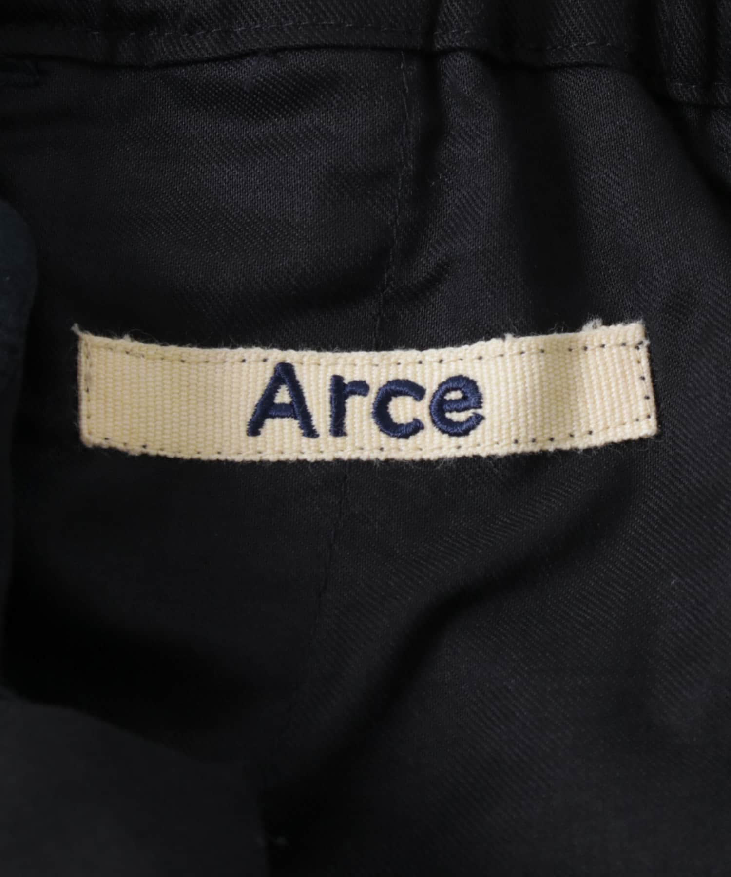 Arce　コットンリネンパンツ NAVY L