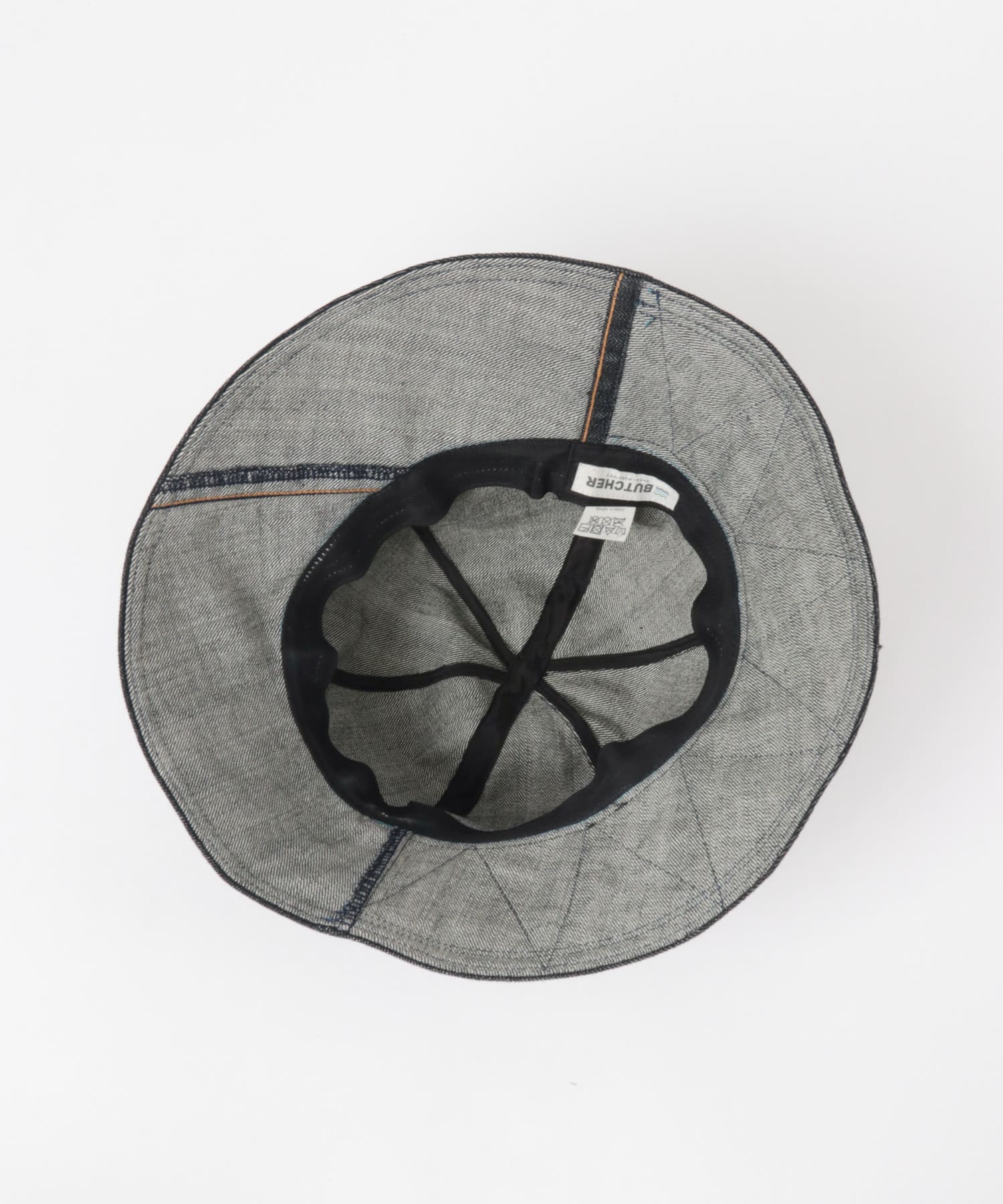 ブッチャーアシモトクラブ　DENIM 6panel HAT NAVY FREE