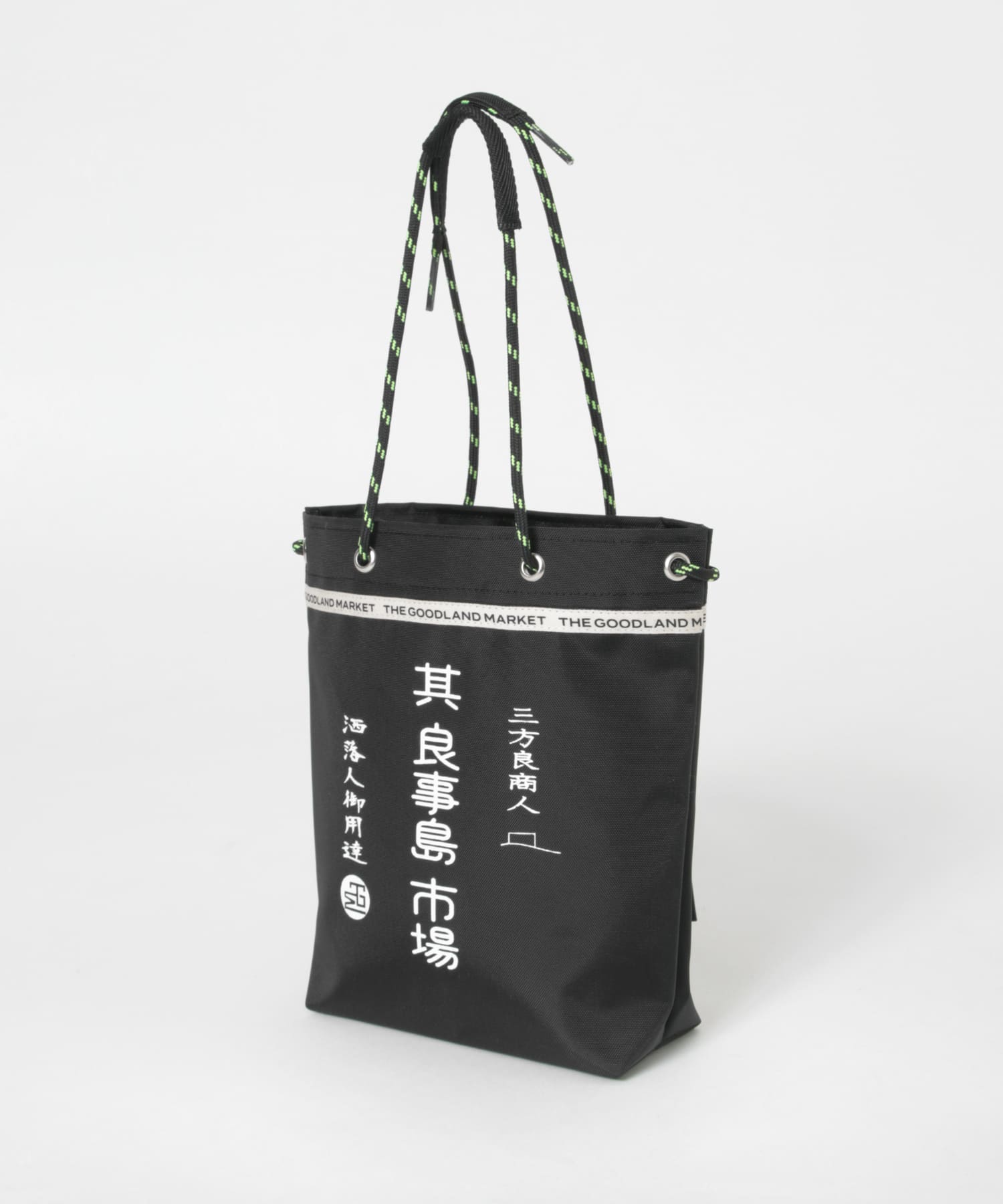 『別注』ブッチャーアシモトクラブ×TGM　酒BAG BLKxYEL FREE