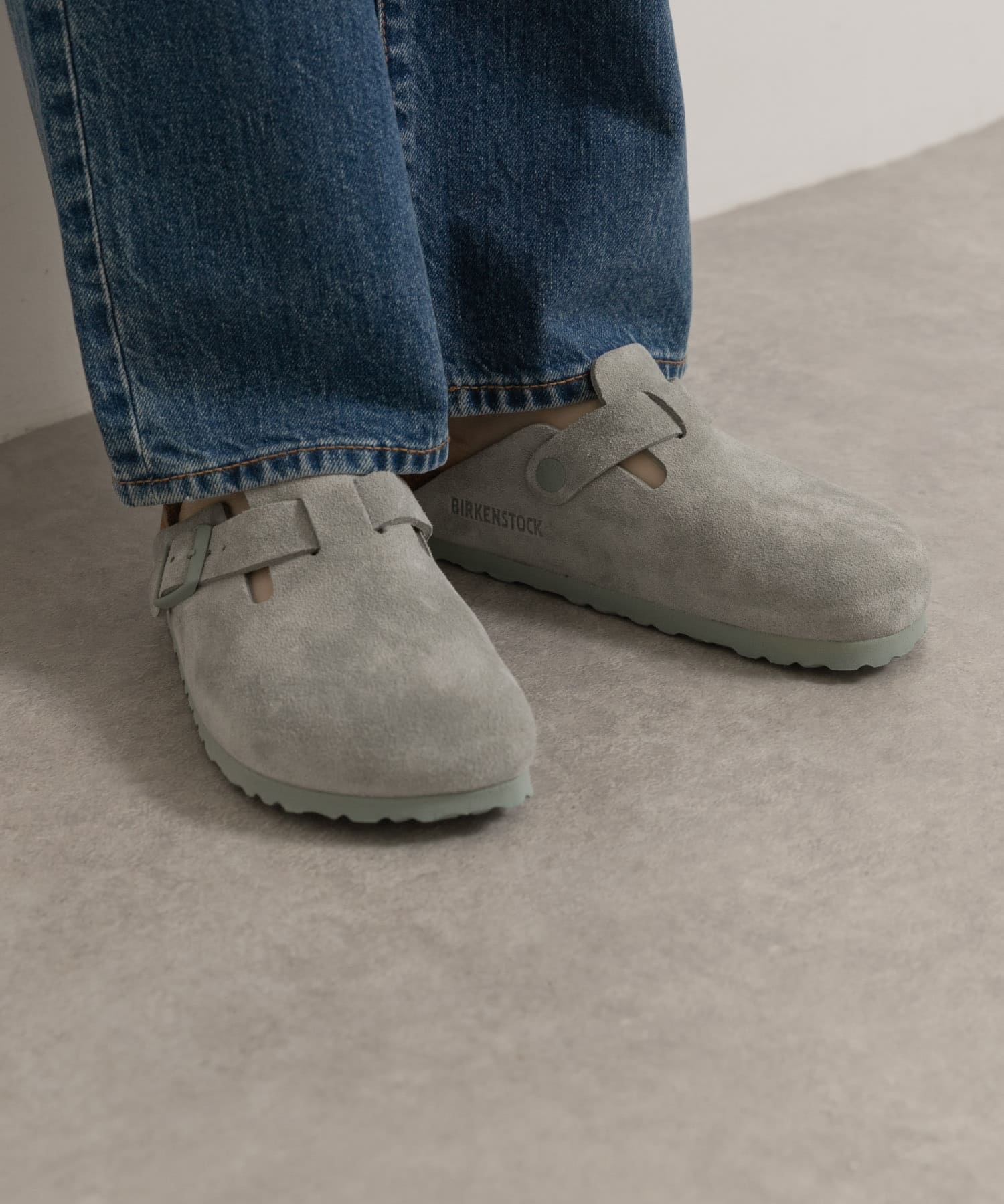 BIRKENSTOCK　BOSTON SUEDE SAGE-narrow SAGE 36
