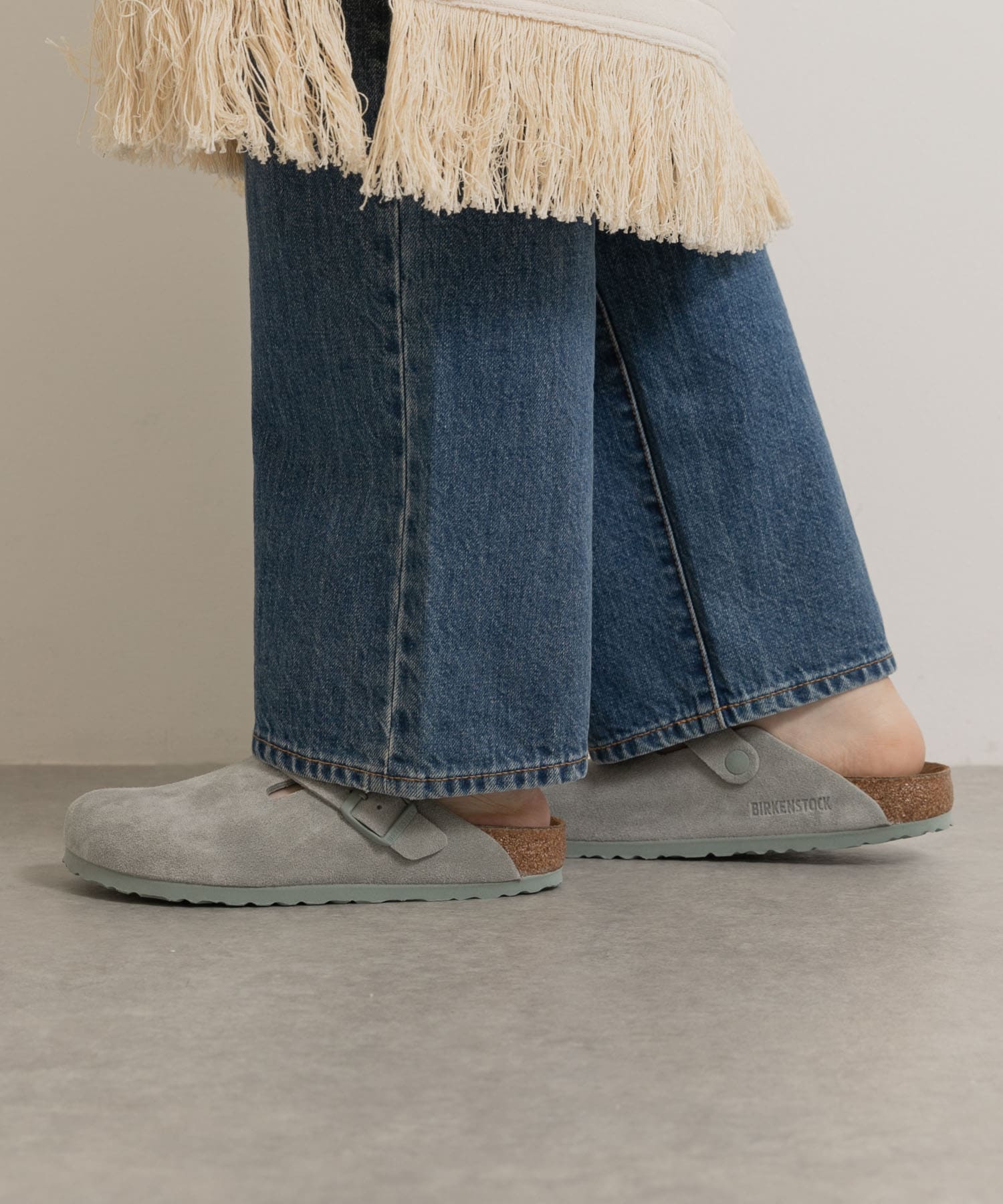 BIRKENSTOCK　BOSTON SUEDE SAGE-narrow SAGE 36
