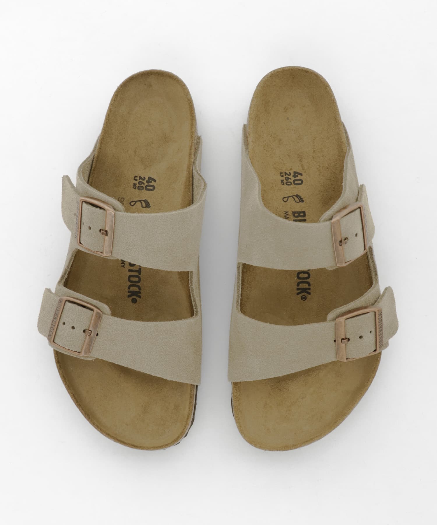 BIRKENSTOCK　ARIZONA SUEDE TAUPE (regular) TAUPE 40