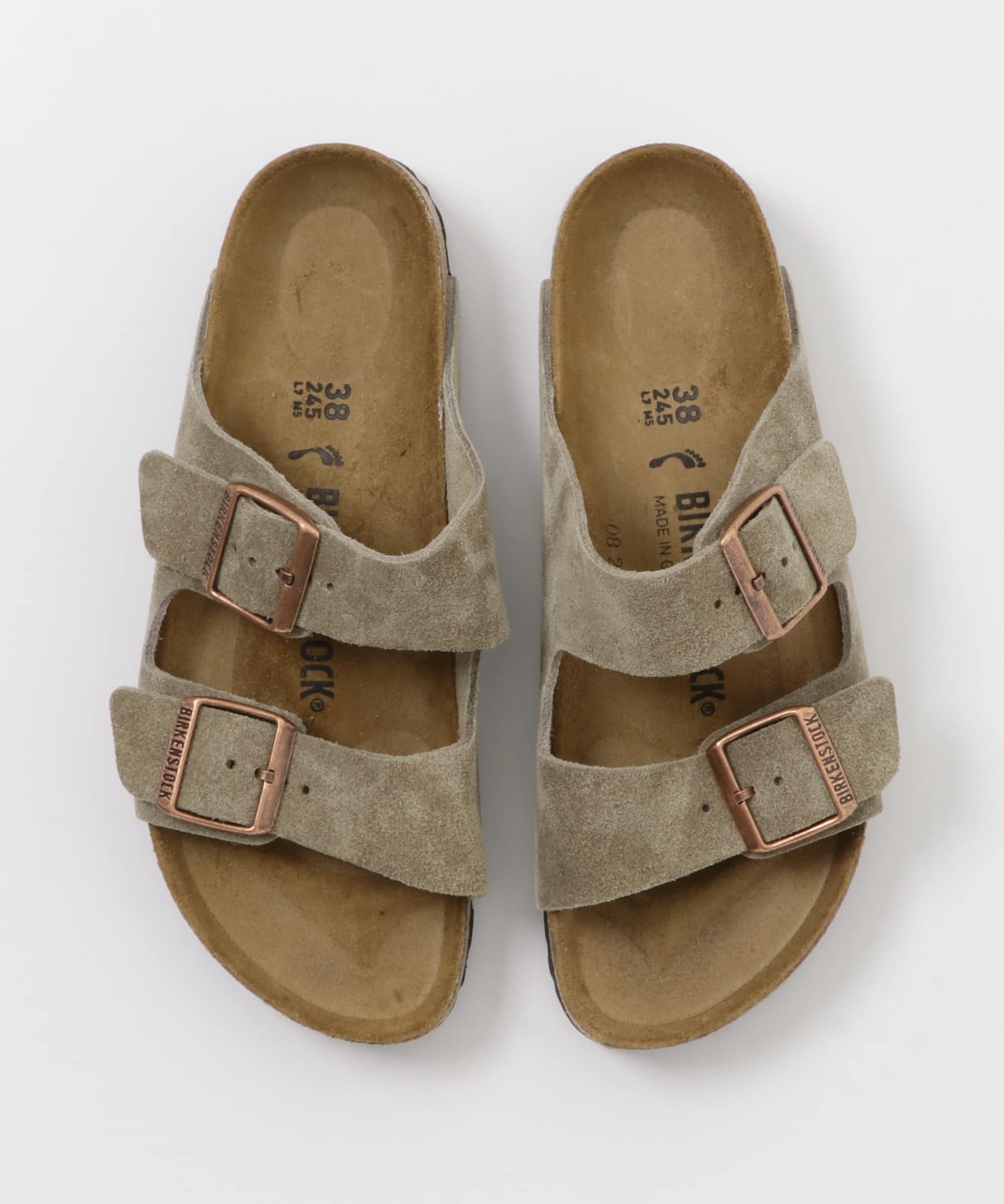 BIRKENSTOCK　ARIZONA SUEDE TAUPE (narrow) TAUPE 36