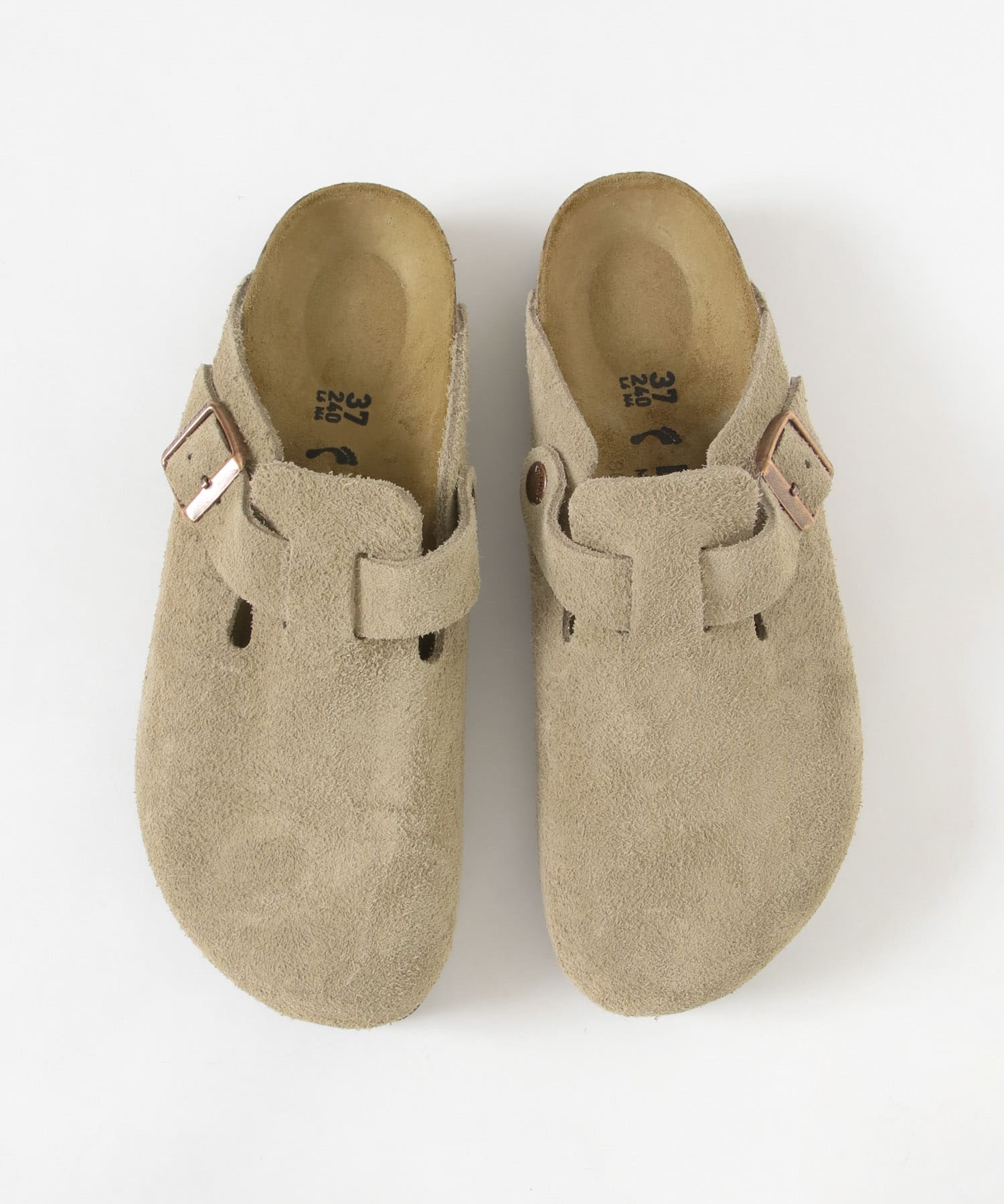 BIRKENSTOCK　BOSTON SUEDE TAUPE-narrow TAUPE 36