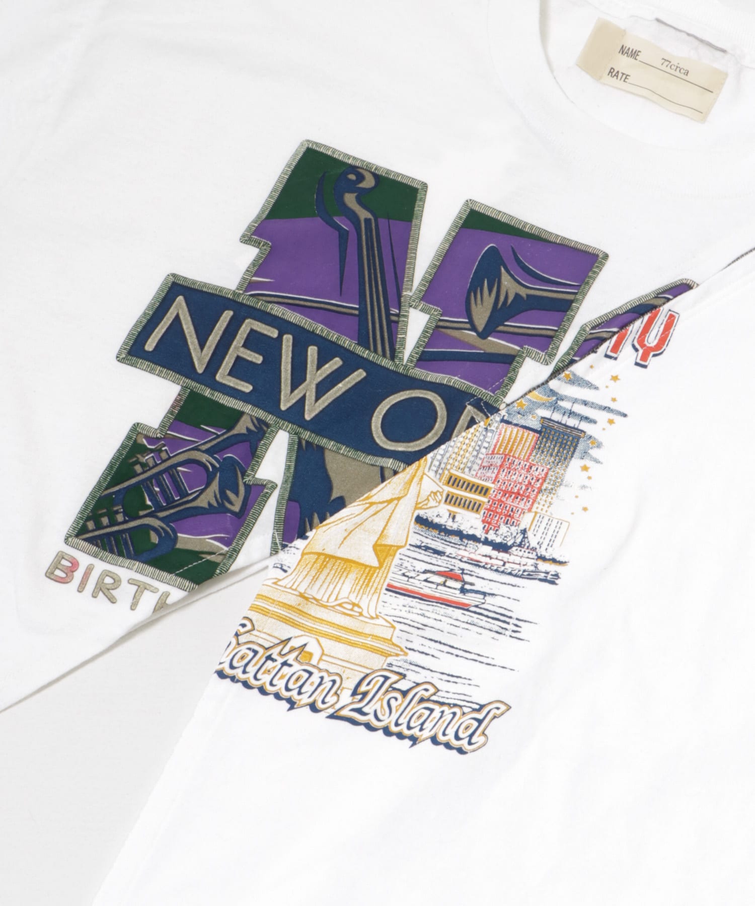 77circa　make bias cut 2way top white3 one