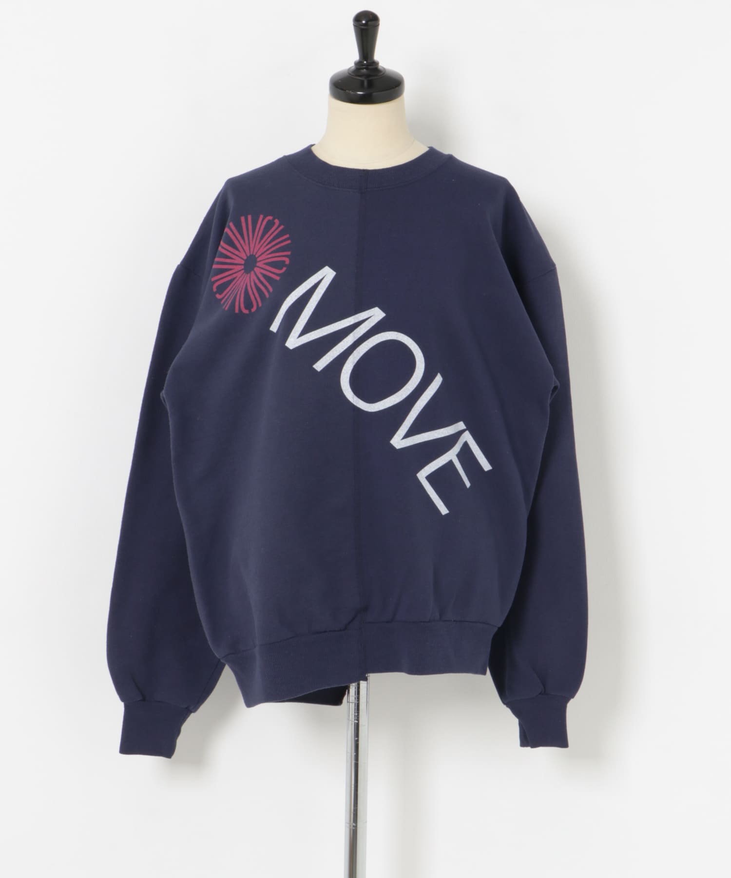 77circa　make MOVE print sweat top