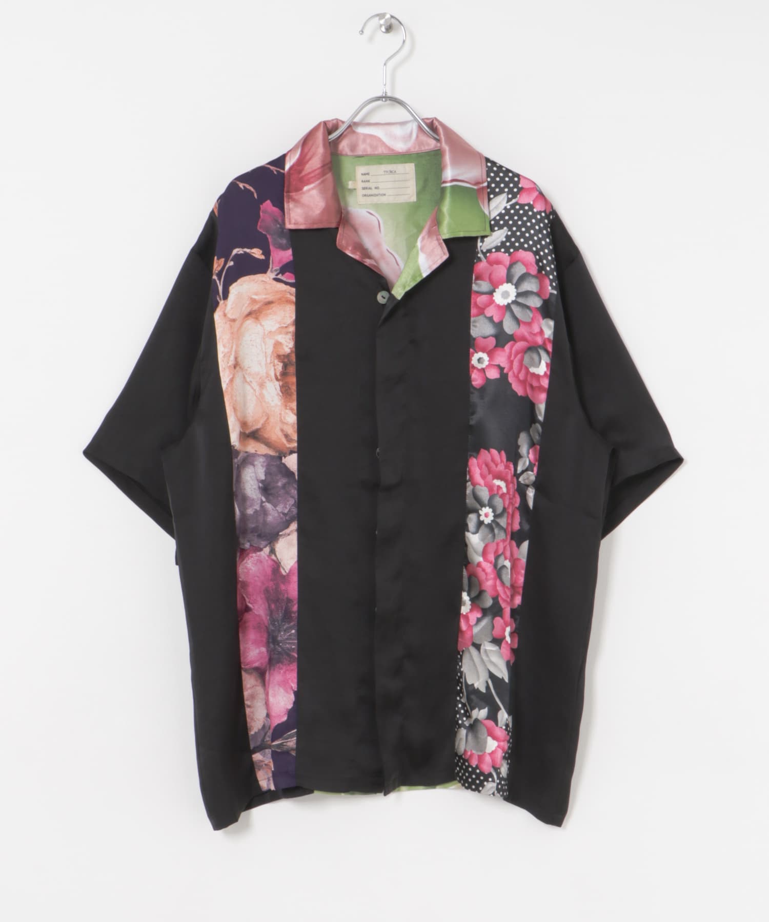 77circa　make antique scarf cuba shirt black1 one