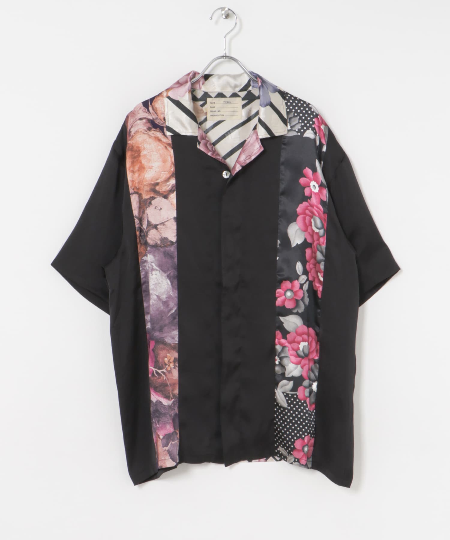 77circa　make antique scarf cuba shirt black2 one