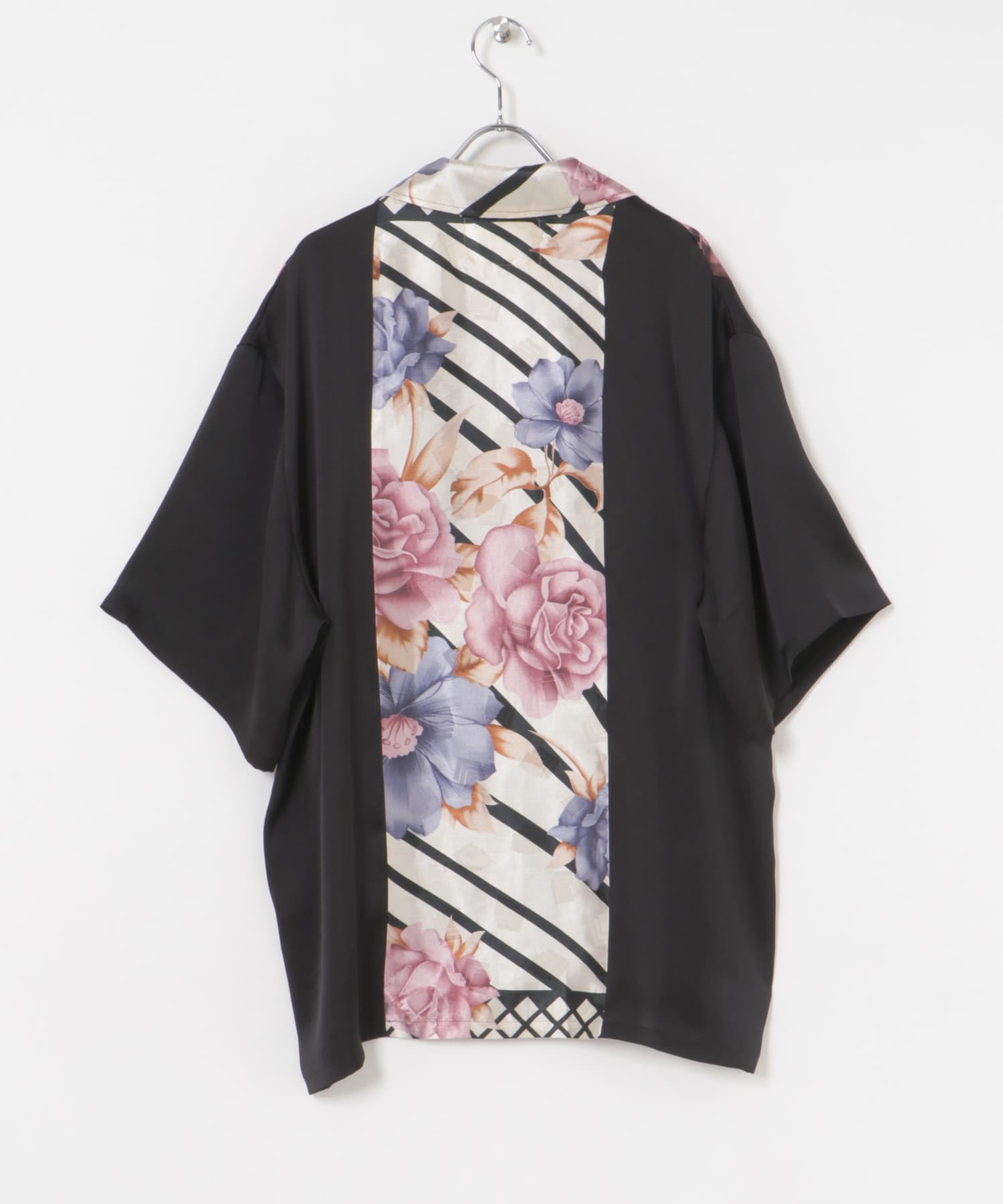 77circa　make antique scarf cuba shirt black2 one