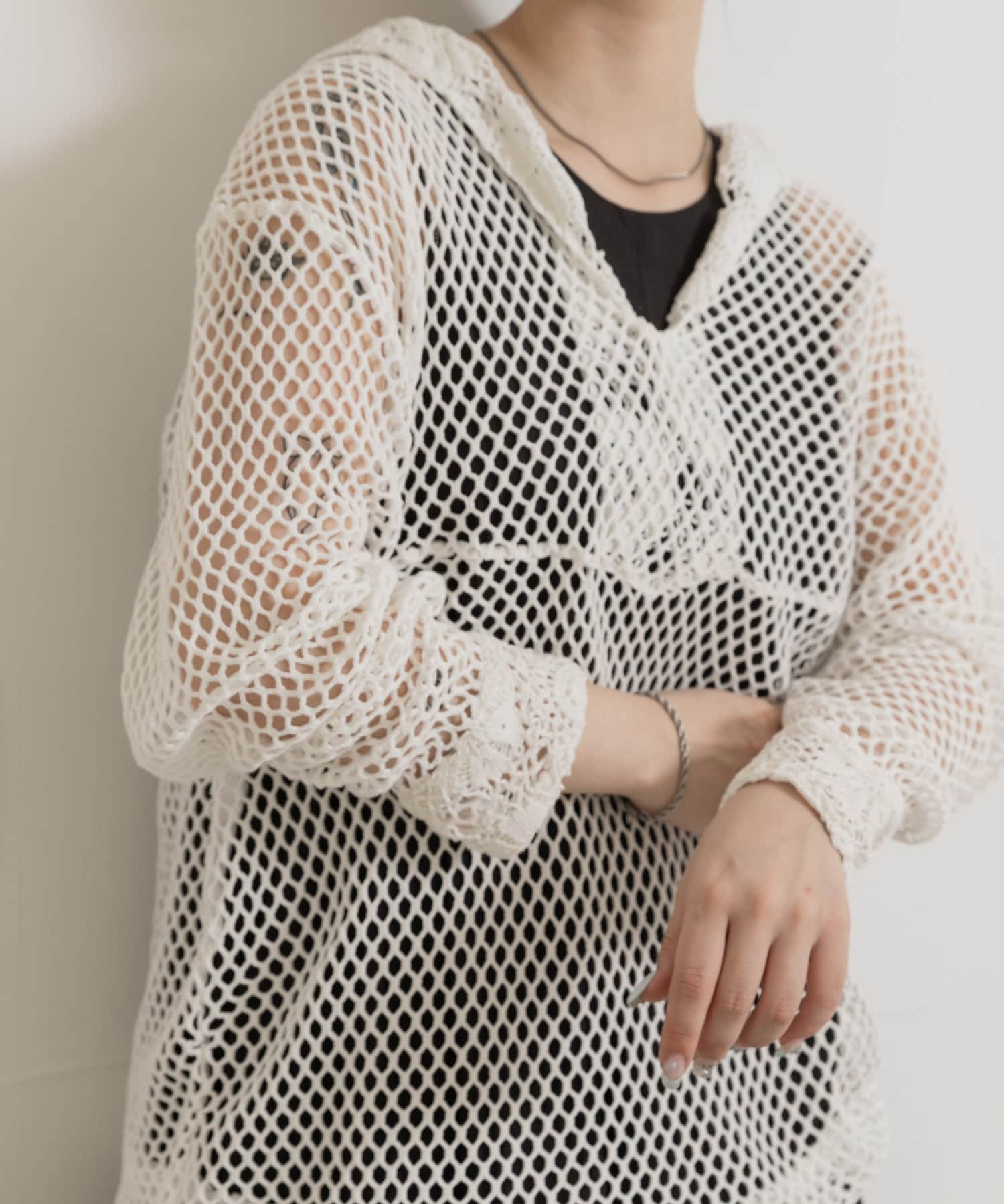 身長：156cm サイズ：one