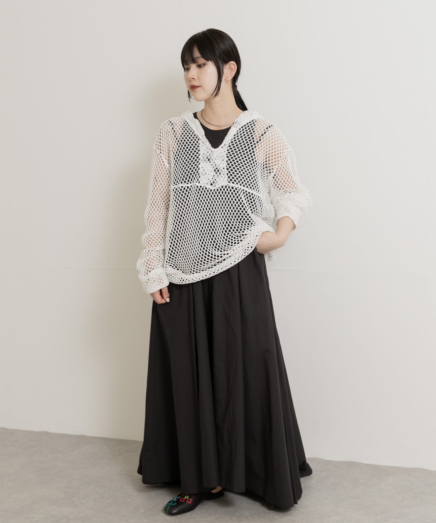 身長：156cm サイズ：one