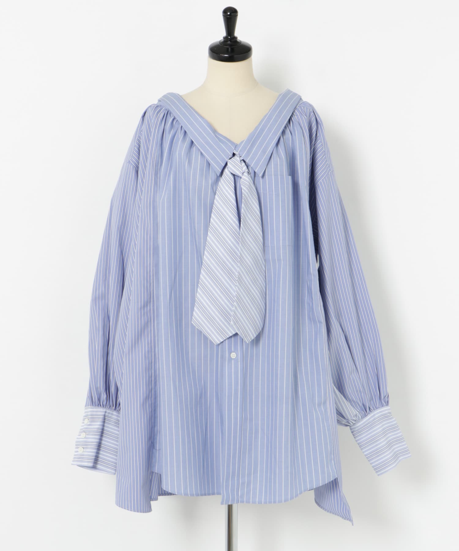 77circa　make wide cut back tie shirts