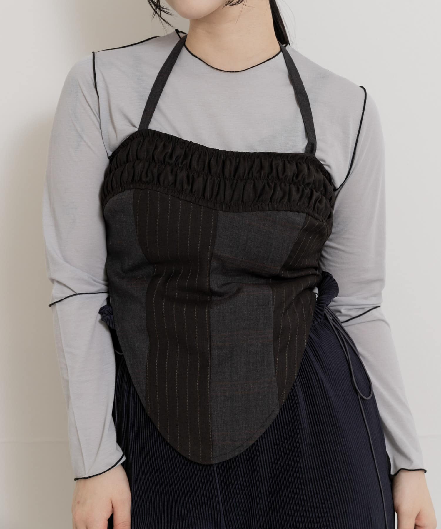 77circa　slacks fabric separate 2way bustier