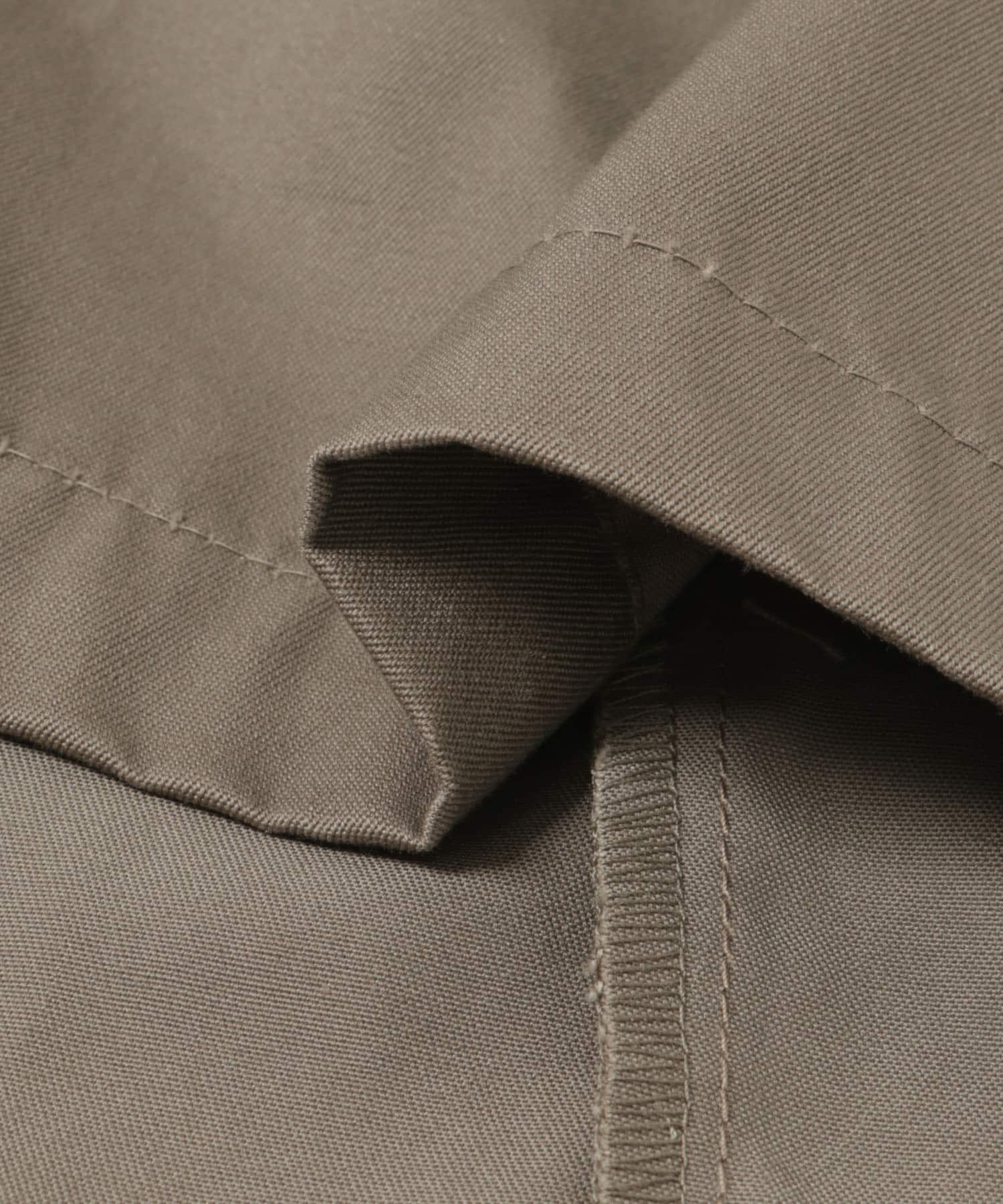 77circa　make gather hem short trench vest beige one