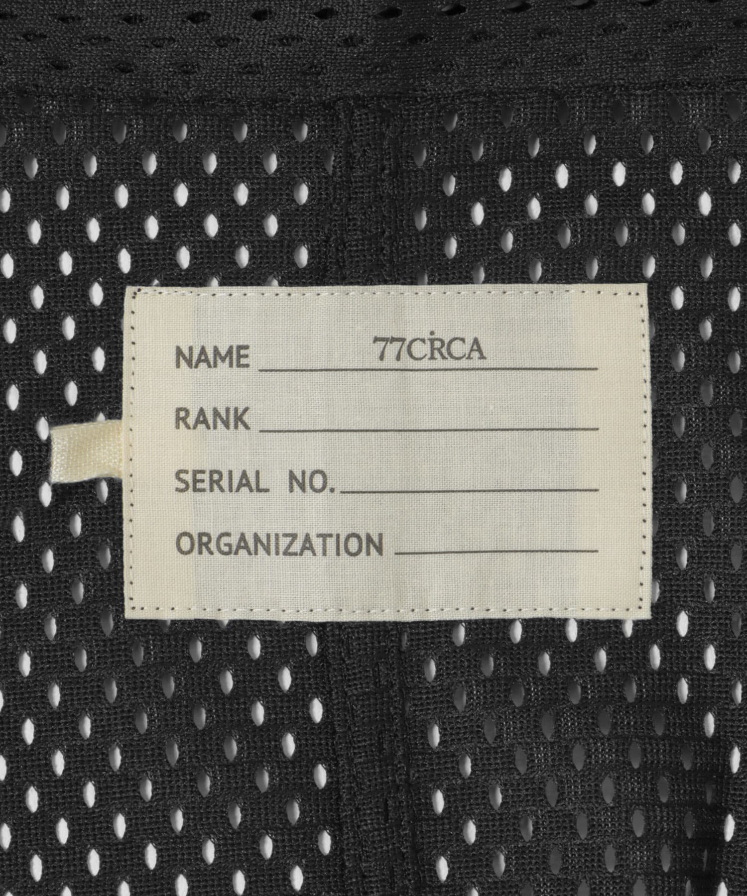77circa　mesh fish tail coat black one