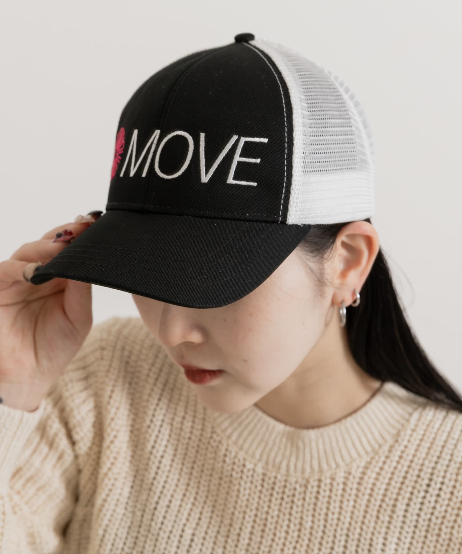 77circa　original embroidery cap black one