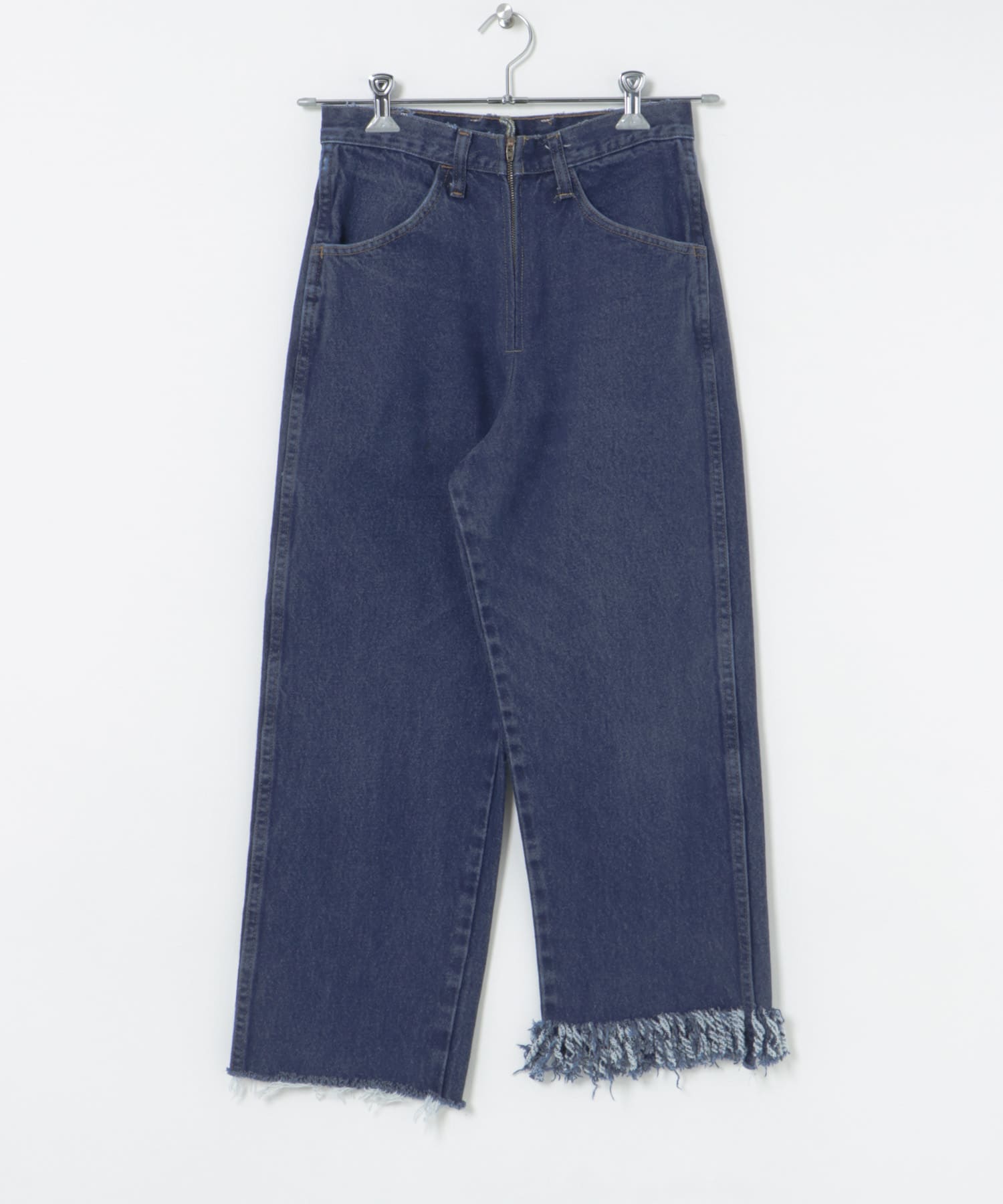77circa　make fringe denim pants blue1 26