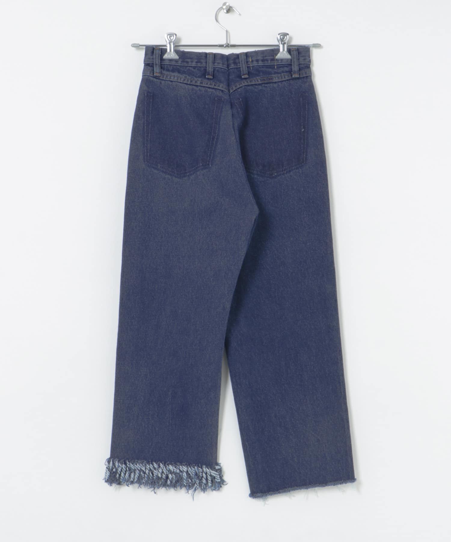 77circa　make fringe denim pants blue1 26