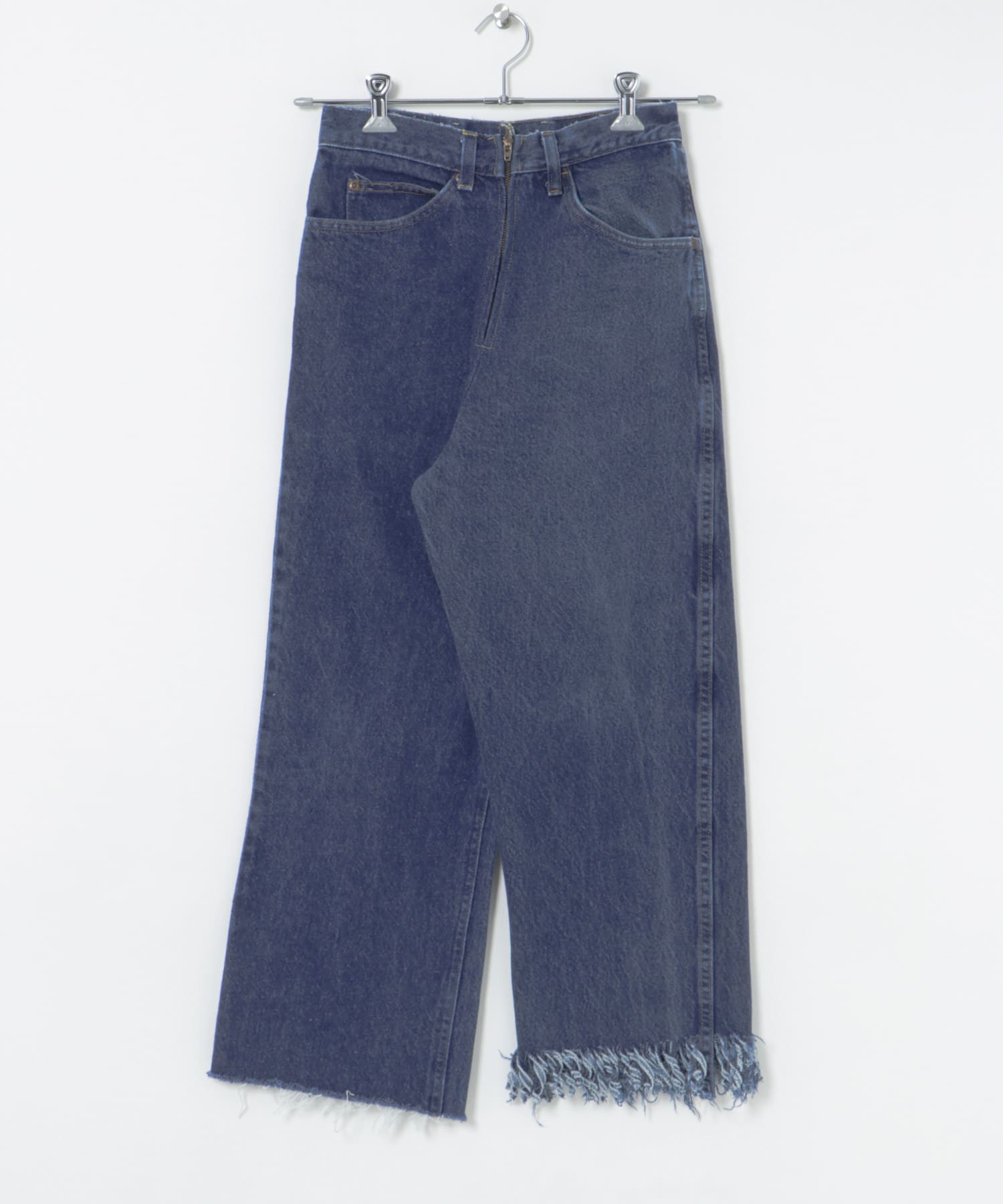 77circa　make fringe denim pants