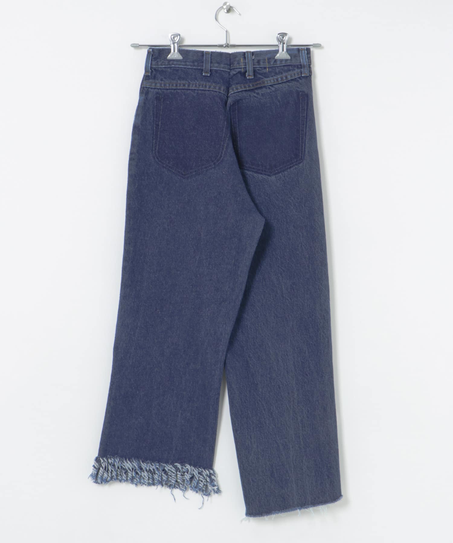 77circa　make fringe denim pants blue3 26