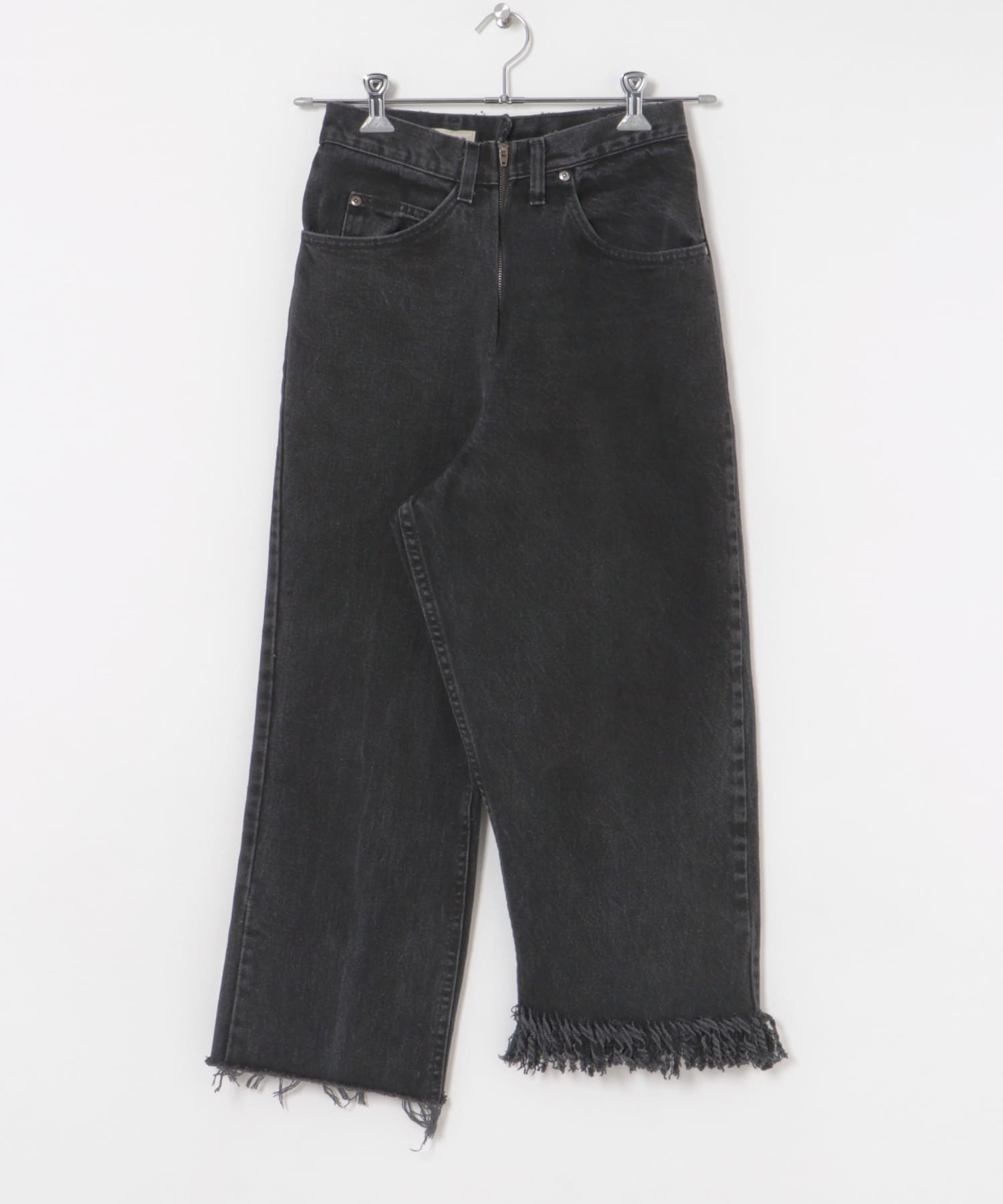 77circa　make fringe denim pants