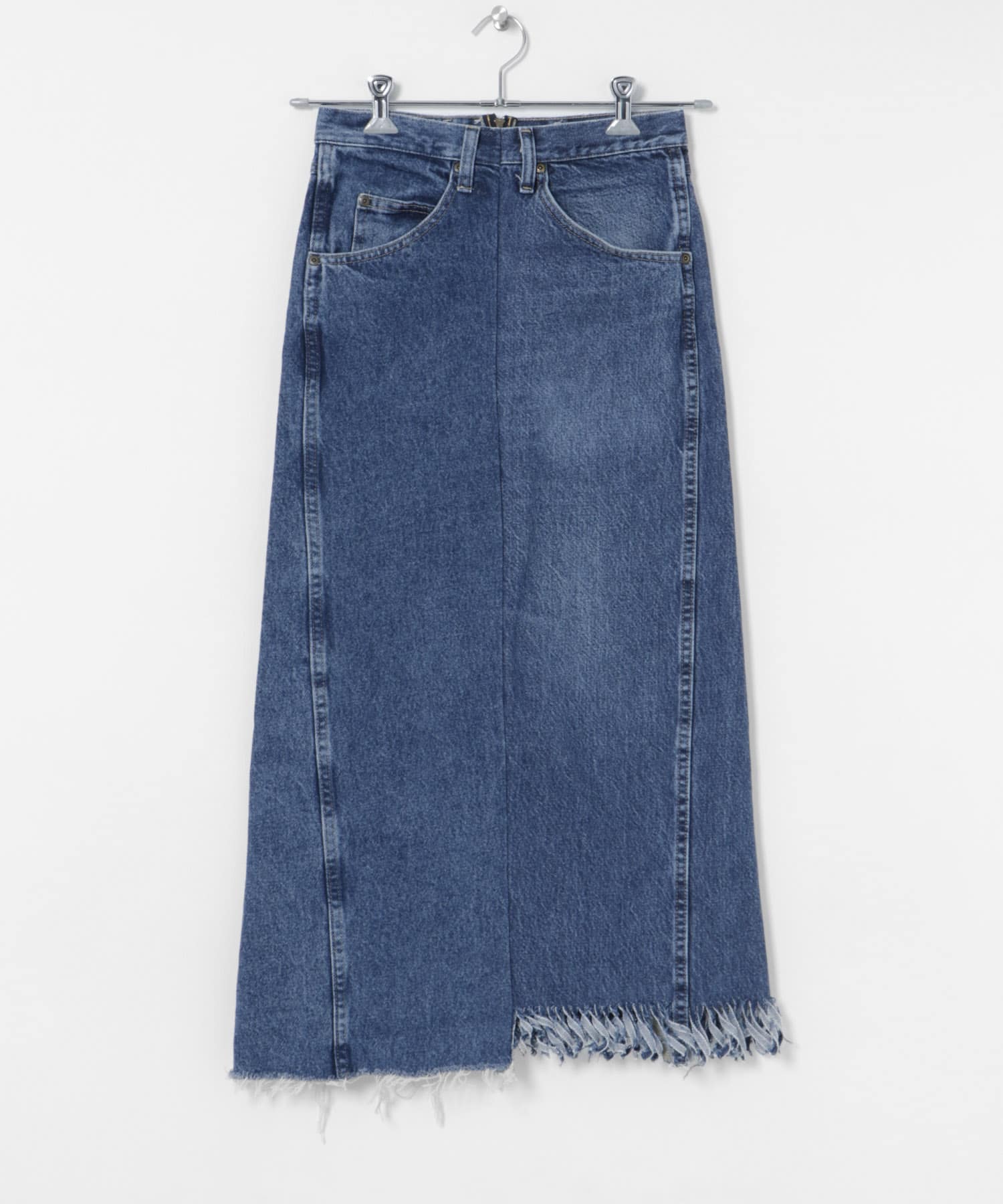 77circa　make long denim skirt