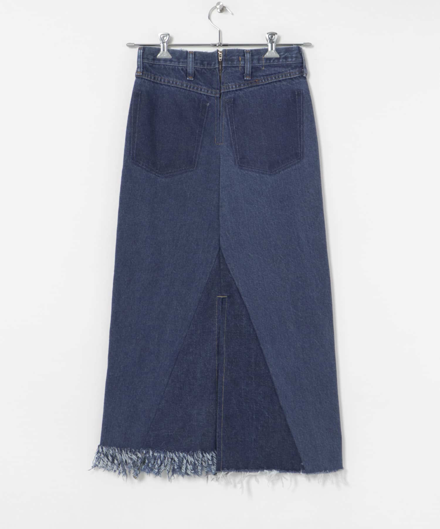 77circa　make long denim skirt blue4 28