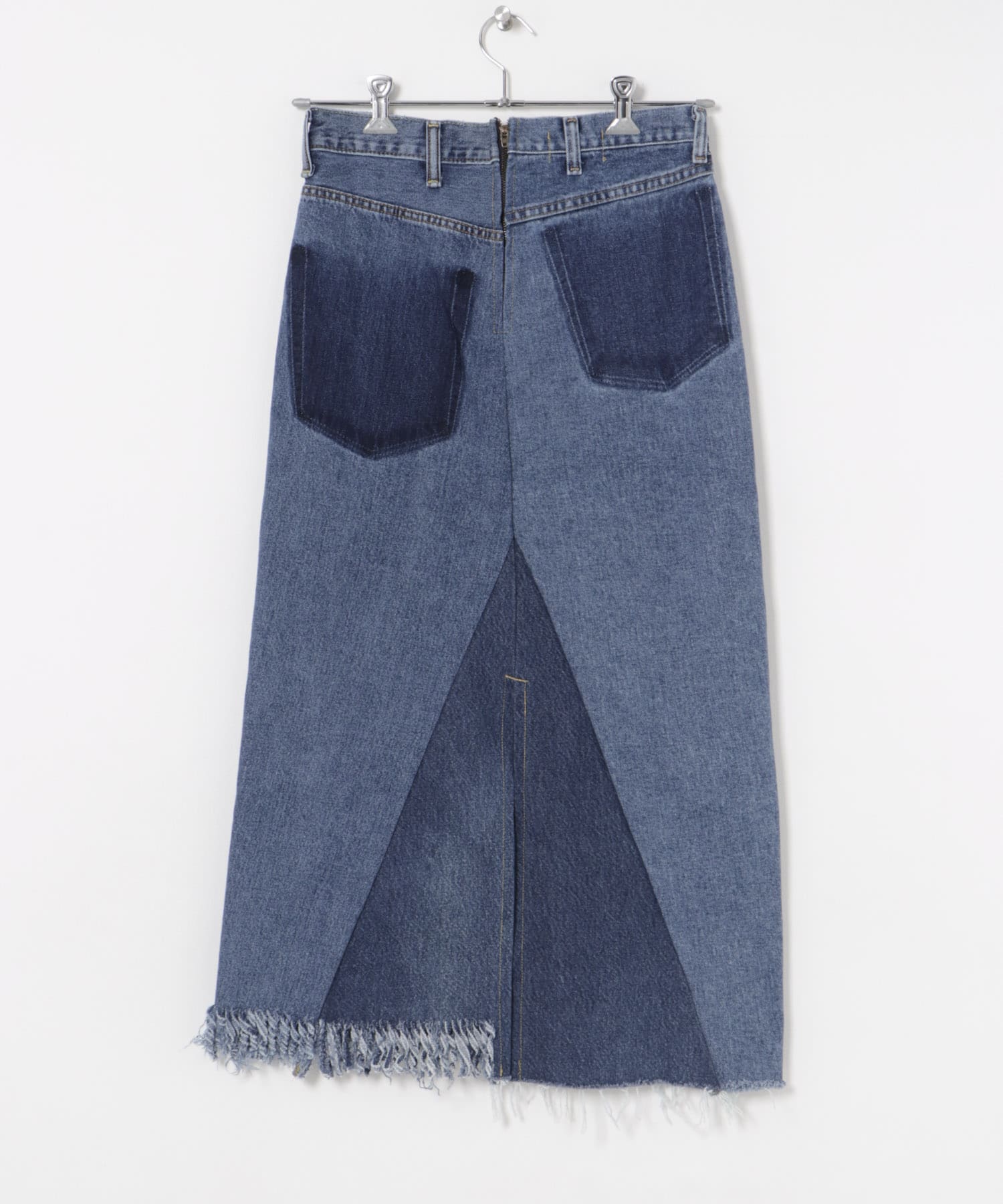 77circa　make long denim skirt blue5 30