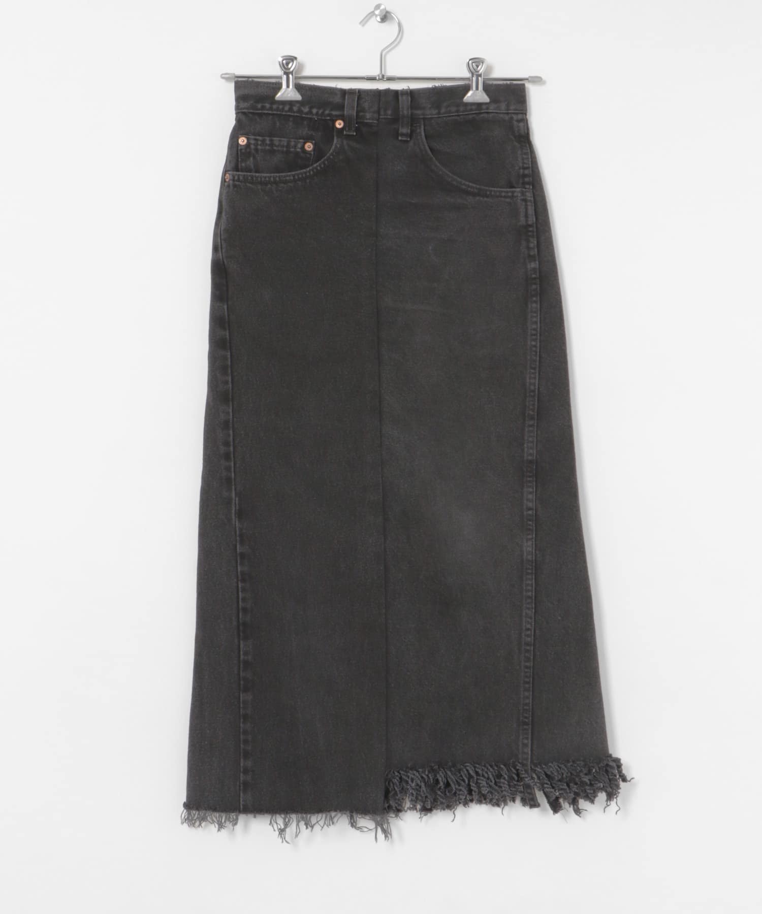 77circa　make long denim skirt