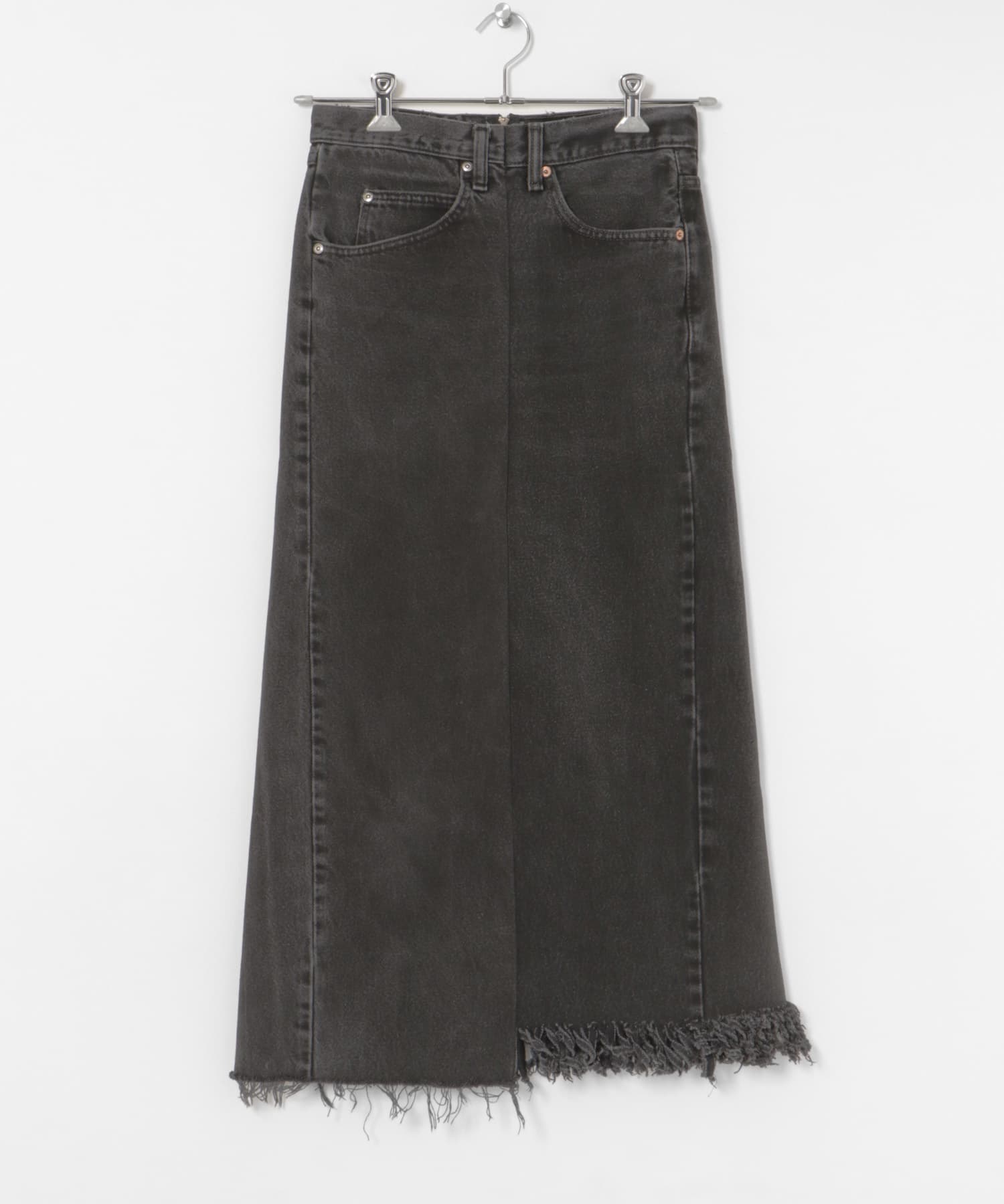 77circa　make long denim skirt