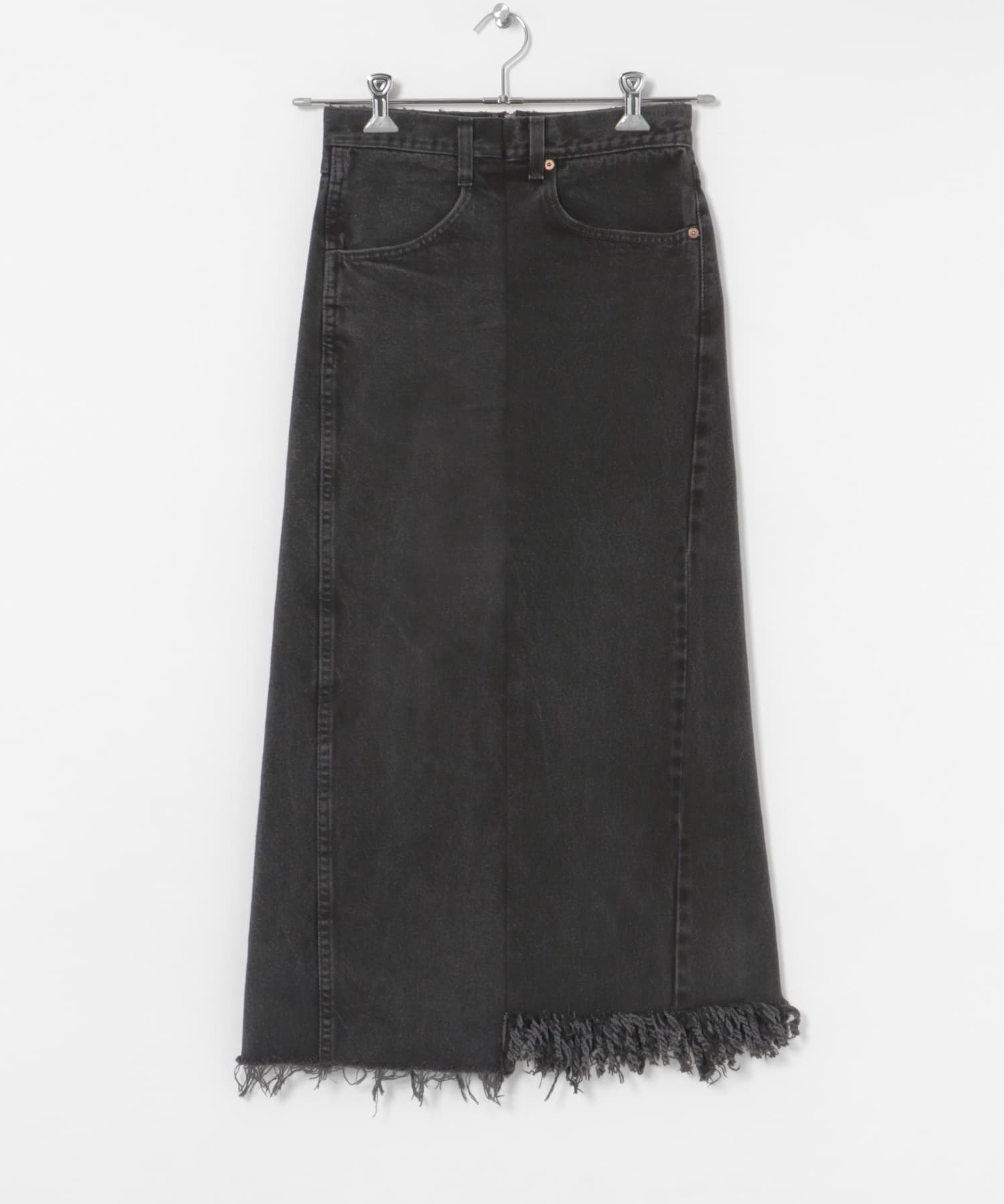 77circa　make long denim skirt