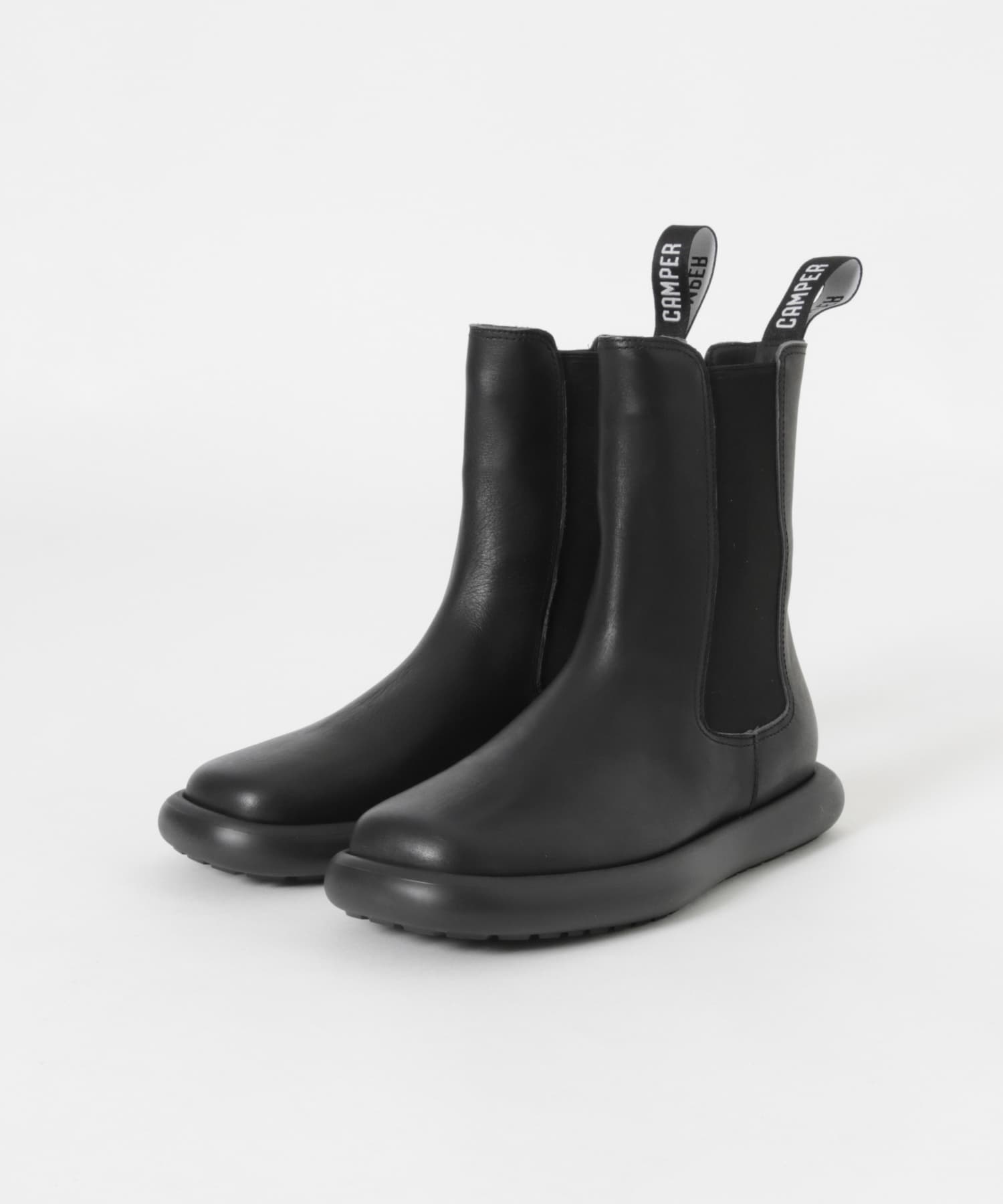 【美品】 Camper ブーツ　黒 25cm Camper レザー ミッドカットブーツ 黒 25センチ - メルカリ