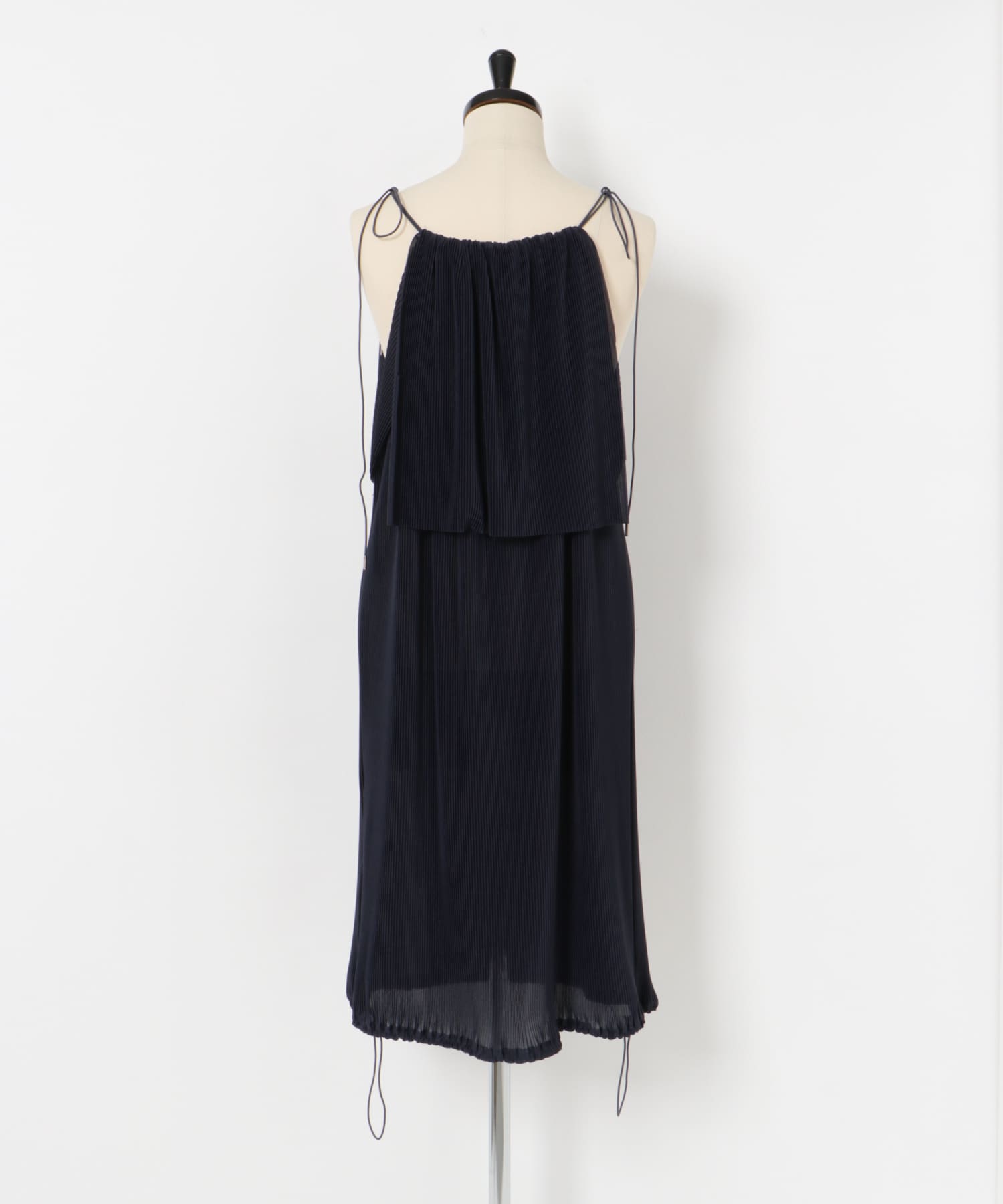 Jens　UNDER HALTER PULLOVER-ONE COLOR NAVY FREE